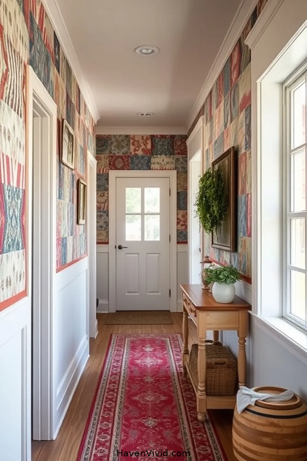 14 Tips for Transforming Your Hallway Using Upcycled Fabric for Farmhouse Living 15 Unique Fabric Wall Panels for 14 Tips for Transforming Your Hallway Using Upcycled Fabric for Farmhouse Living