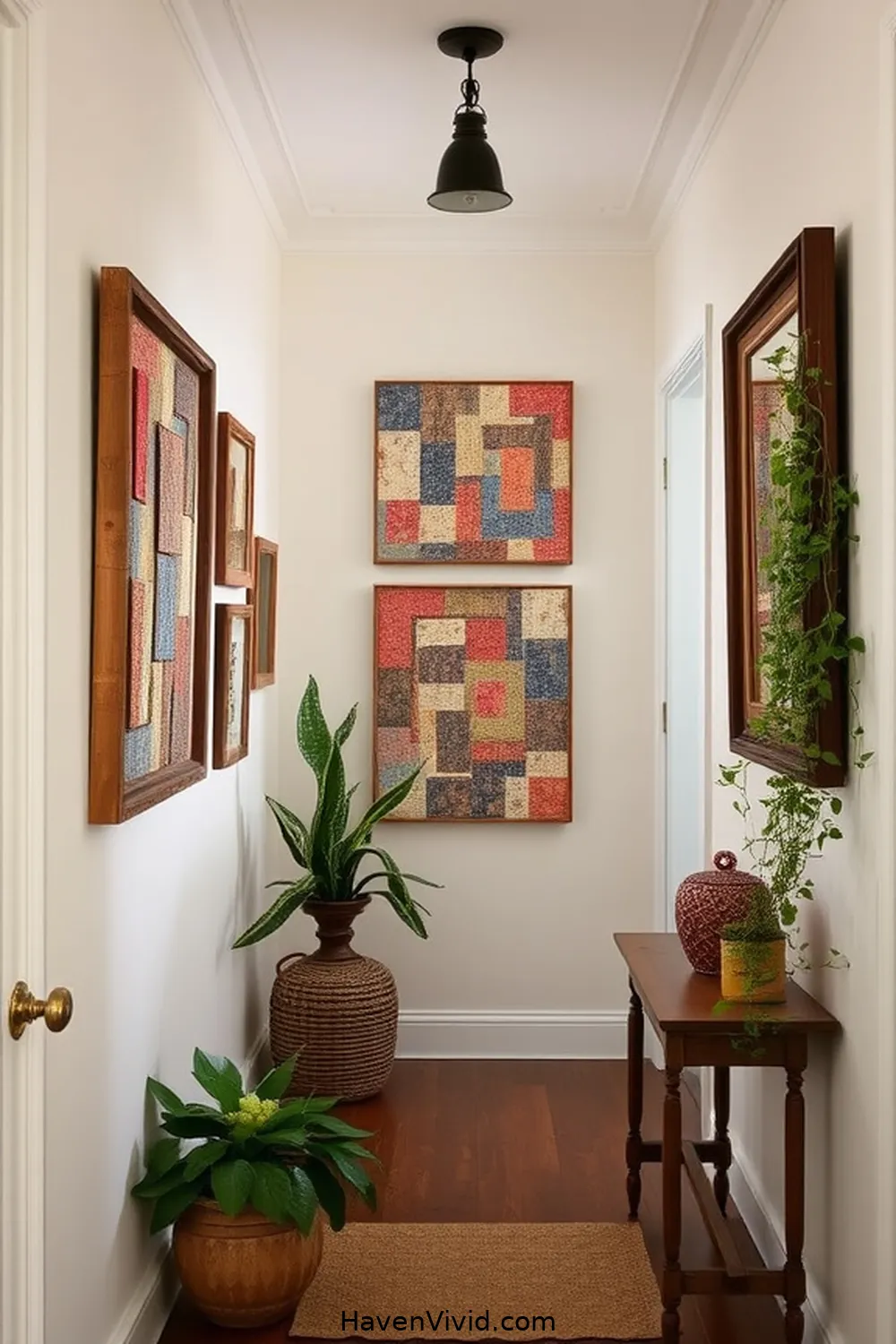 14 Tips for Transforming Your Hallway Using Upcycled Fabric for Farmhouse Living 2 Upcycled Fabric Wall Art for 14 Tips for Transforming Your Hallway Using Upcycled Fabric for Farmhouse Living