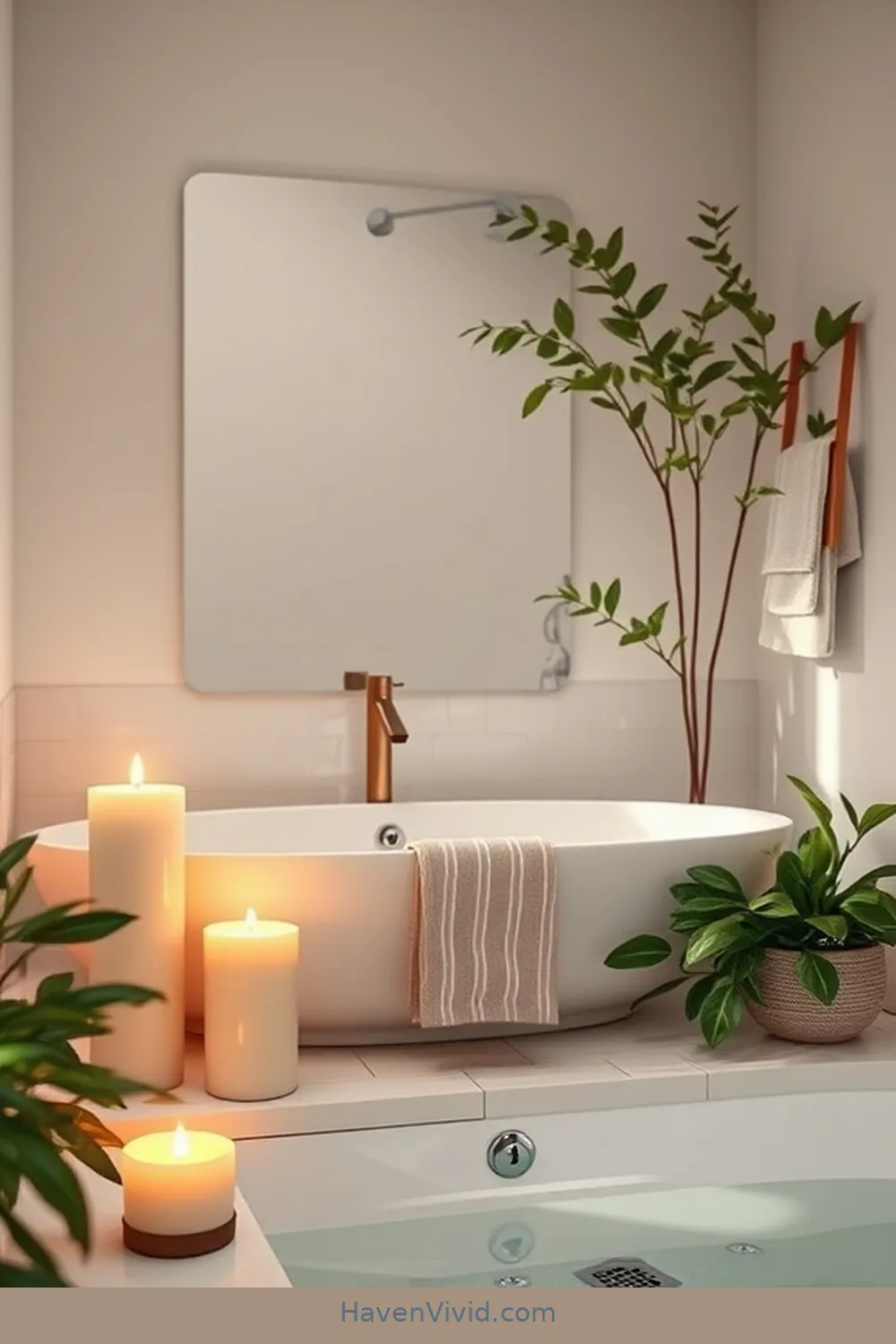 14 Ways to Achieve a Minimalist Bathroom Lifestyle Using Solar-Powered Lights 9 Add Solar-Activated Candles for Relaxation for 14 Ways to Achieve a Minimalist Bathroom Lifestyle Using Solar-Powered Lights