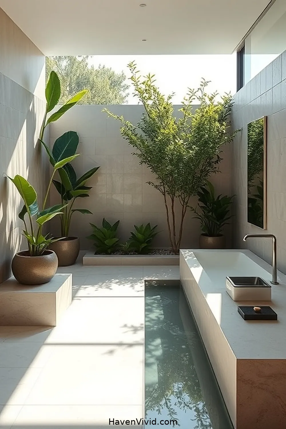 14 Ways to Achieve a Minimalist Bathroom Lifestyle Using Solar-Powered Lights 7 Create a Zen Atmosphere With Soft Solar Lighting for 14 Ways to Achieve a Minimalist Bathroom Lifestyle Using Solar-Powered Lights