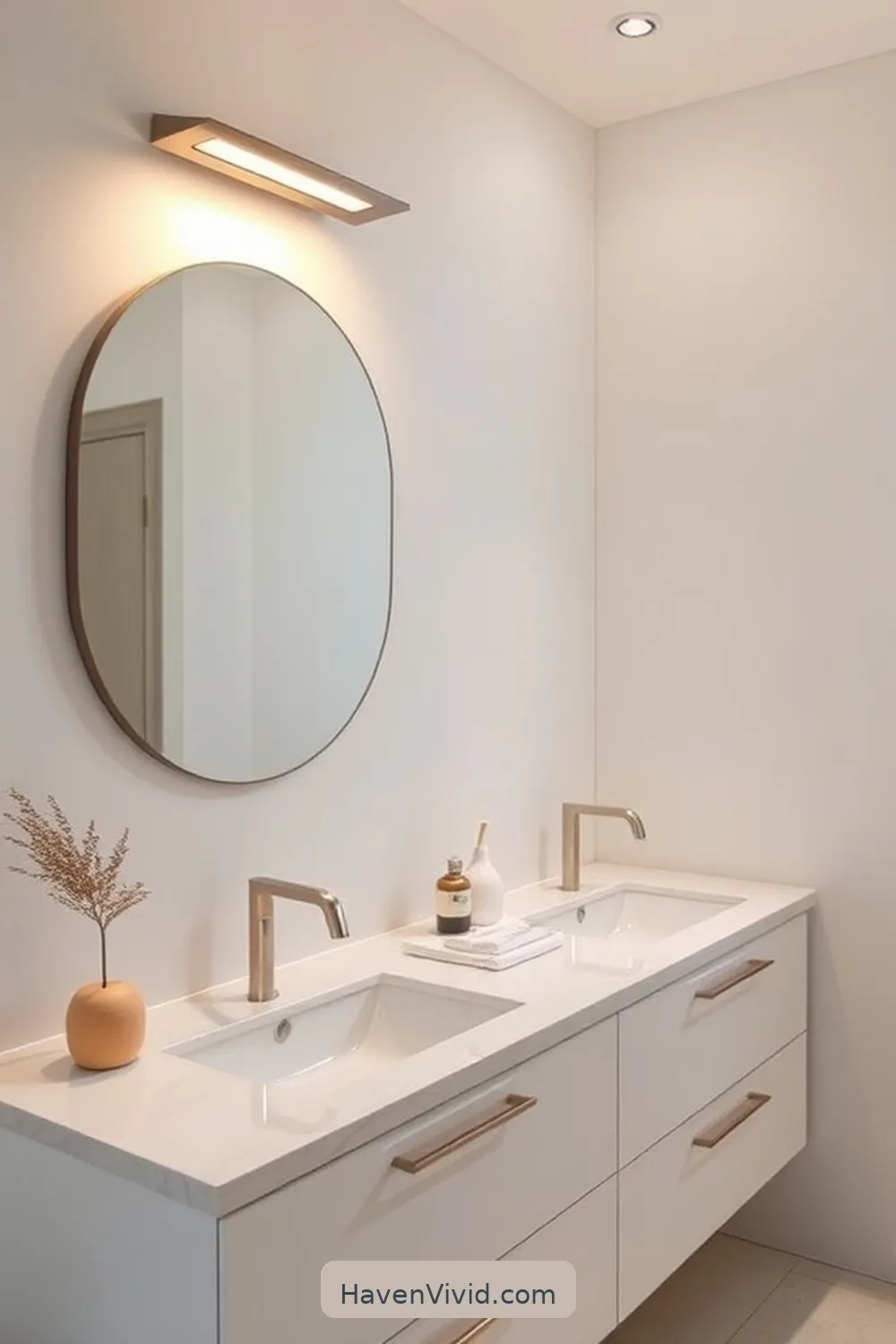 14 Ways to Achieve a Minimalist Bathroom Lifestyle Using Solar-Powered Lights 3 Install Solar-Powered Vanity Lights for 14 Ways to Achieve a Minimalist Bathroom Lifestyle Using Solar-Powered Lights