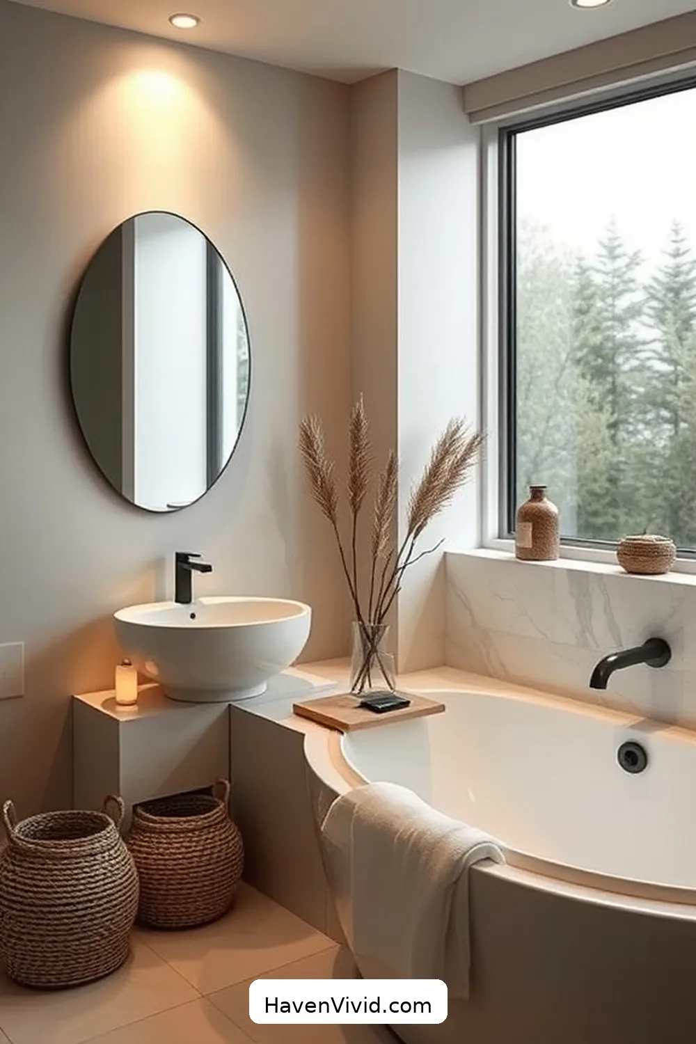 14 Ways to Achieve a Minimalist Bathroom Lifestyle Using Solar-Powered Lights 14 Use Solar Night Lights for Subtle Illumination for 14 Ways to Achieve a Minimalist Bathroom Lifestyle Using Solar-Powered Lights