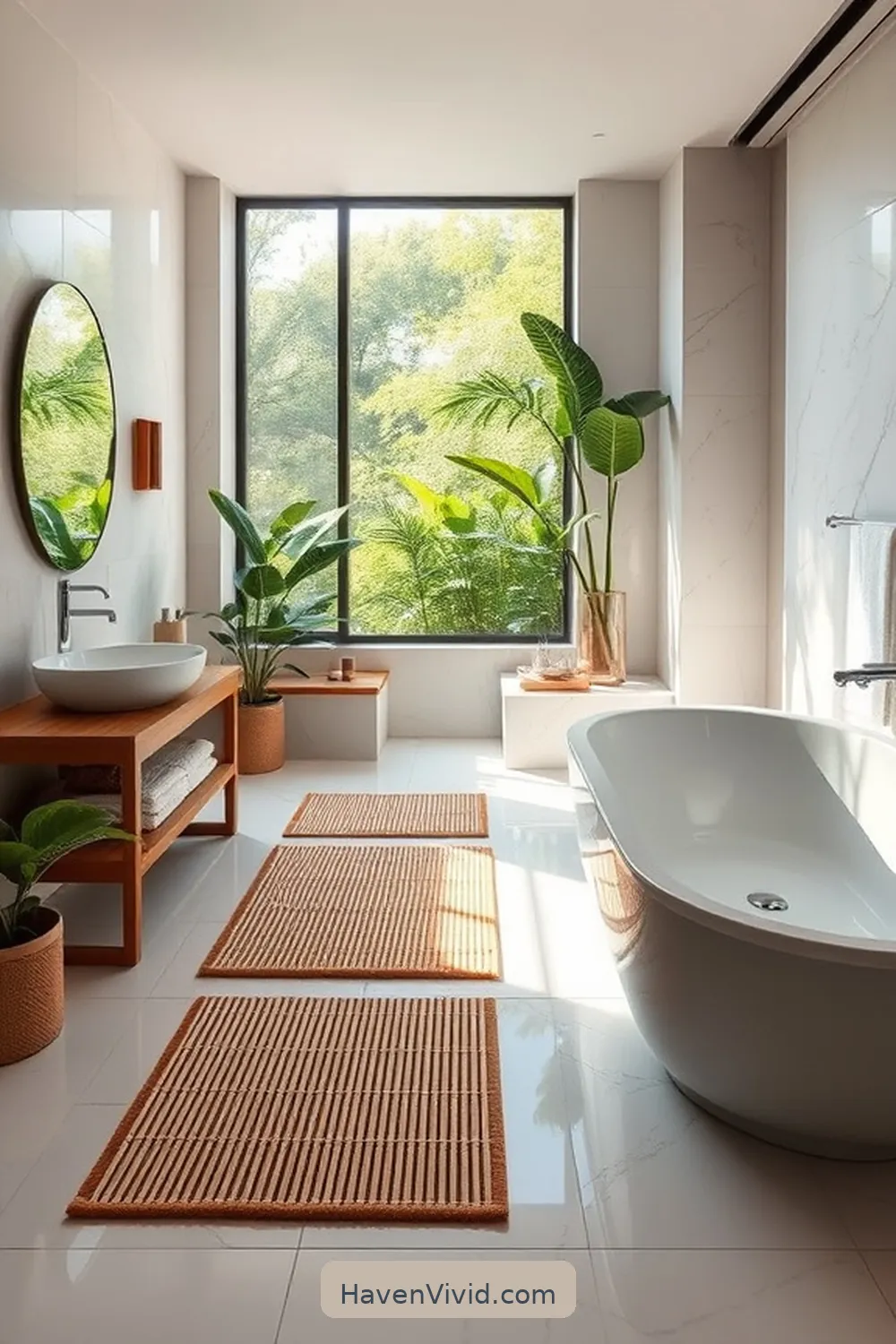 14 Ways to Create a Glamorous Bathroom Lifestyle Using Bamboo Accents 4 Elegant Bamboo Bath Mats for 14 Ways to Create a Glamorous Bathroom Lifestyle Using Bamboo Accents