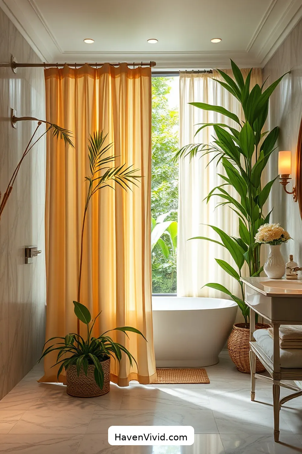 14 Ways to Create a Glamorous Bathroom Lifestyle Using Bamboo Accents 7 Luxurious Bamboo Shower Curtains for 14 Ways to Create a Glamorous Bathroom Lifestyle Using Bamboo Accents