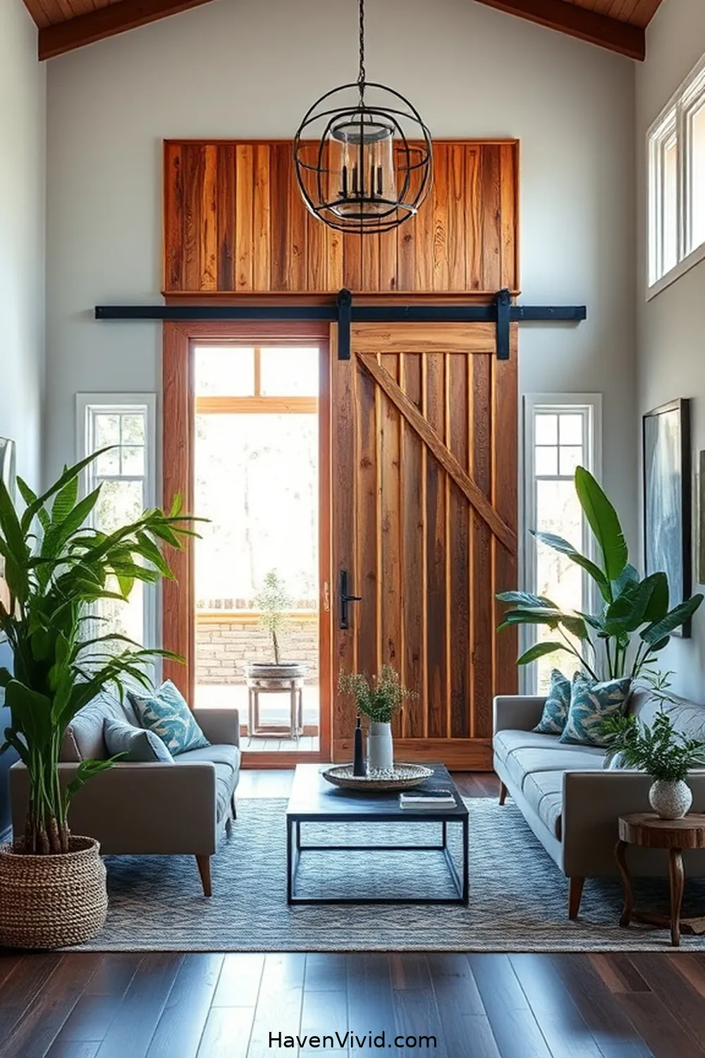 14 Ways to Create an Eco-Friendly Living Room Using Reclaimed Materials 13 Reclaimed Barn Doors for 14 Ways to Create an Eco-Friendly Living Room Using Reclaimed Materials