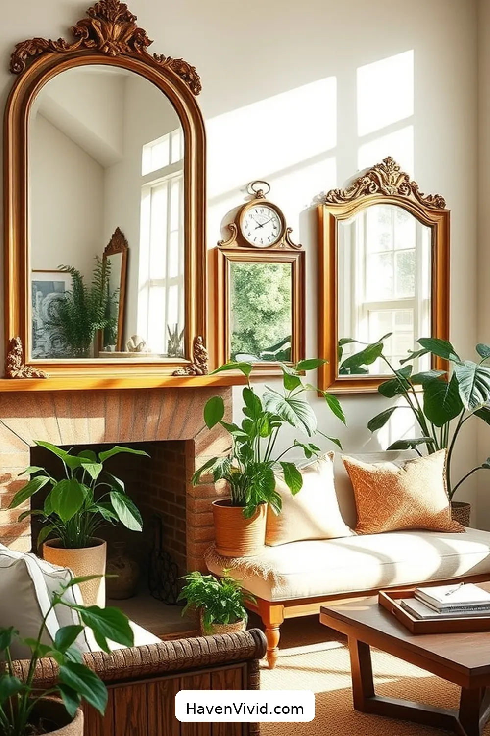 14 Ways to Create an Eco-Friendly Living Room Using Reclaimed Materials 11 Vintage Mirrors for 14 Ways to Create an Eco-Friendly Living Room Using Reclaimed Materials