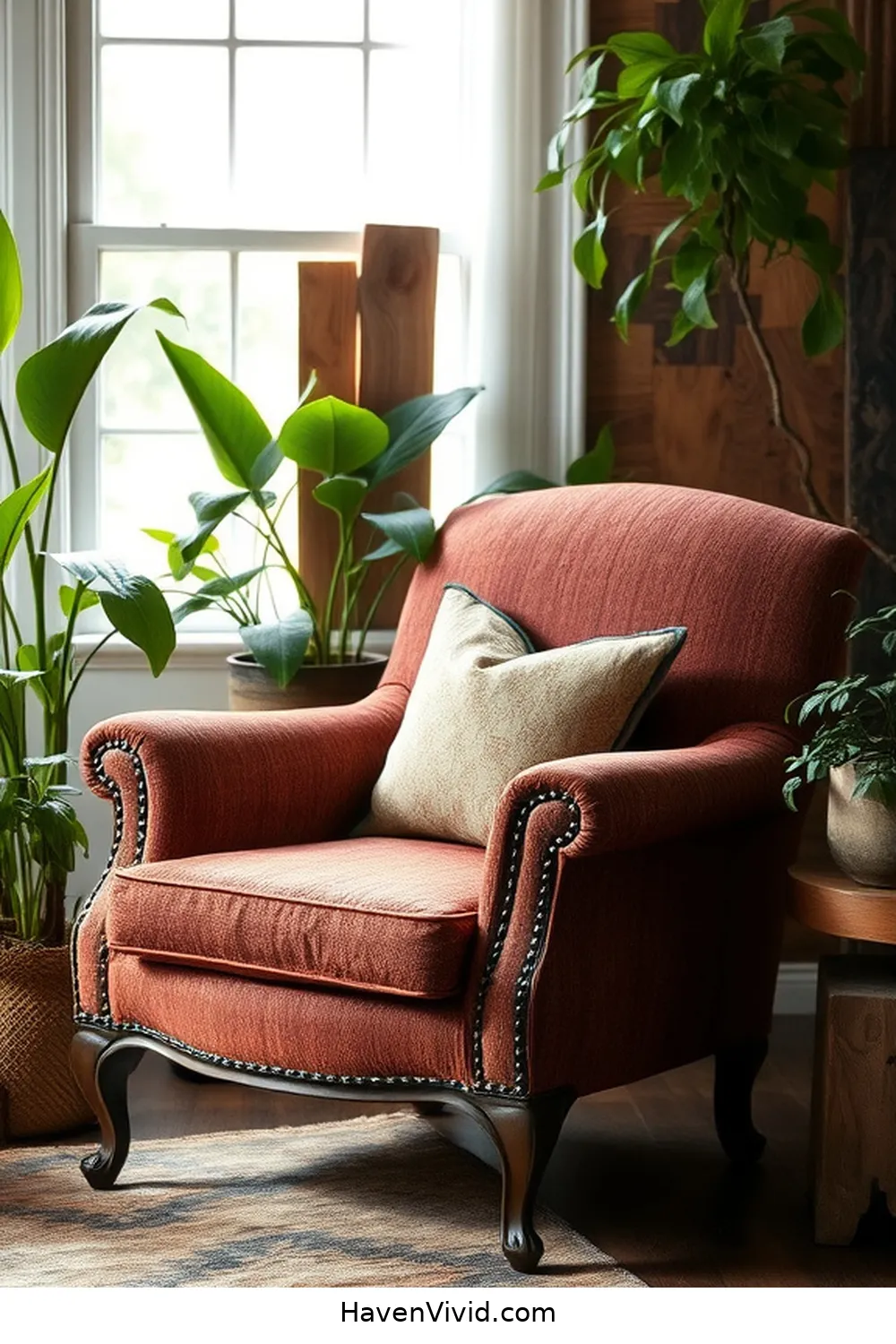 14 Ways to Create an Eco-Friendly Living Room Using Reclaimed Materials 3 Vintage Upholstery for 14 Ways to Create an Eco-Friendly Living Room Using Reclaimed Materials