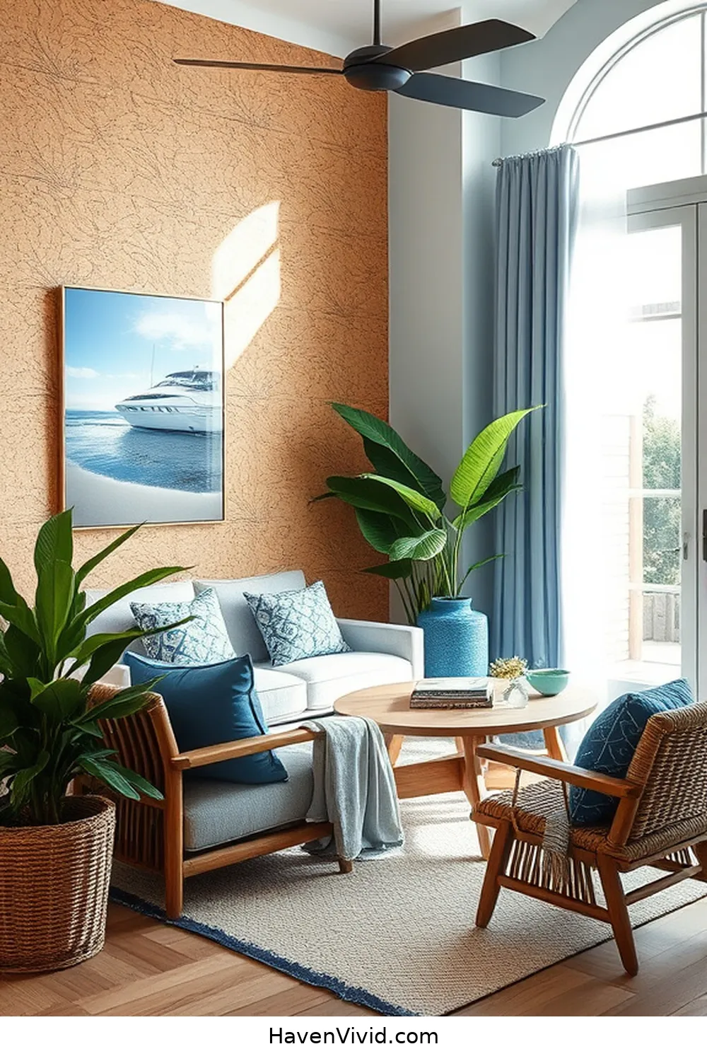 14 Ways to Embrace Coastal Living in Your Room Using Cork 15 Cork Wall Panels for a Coastal Accent Wall for 14 Ways to Embrace Coastal Living in Your Room Using Cork