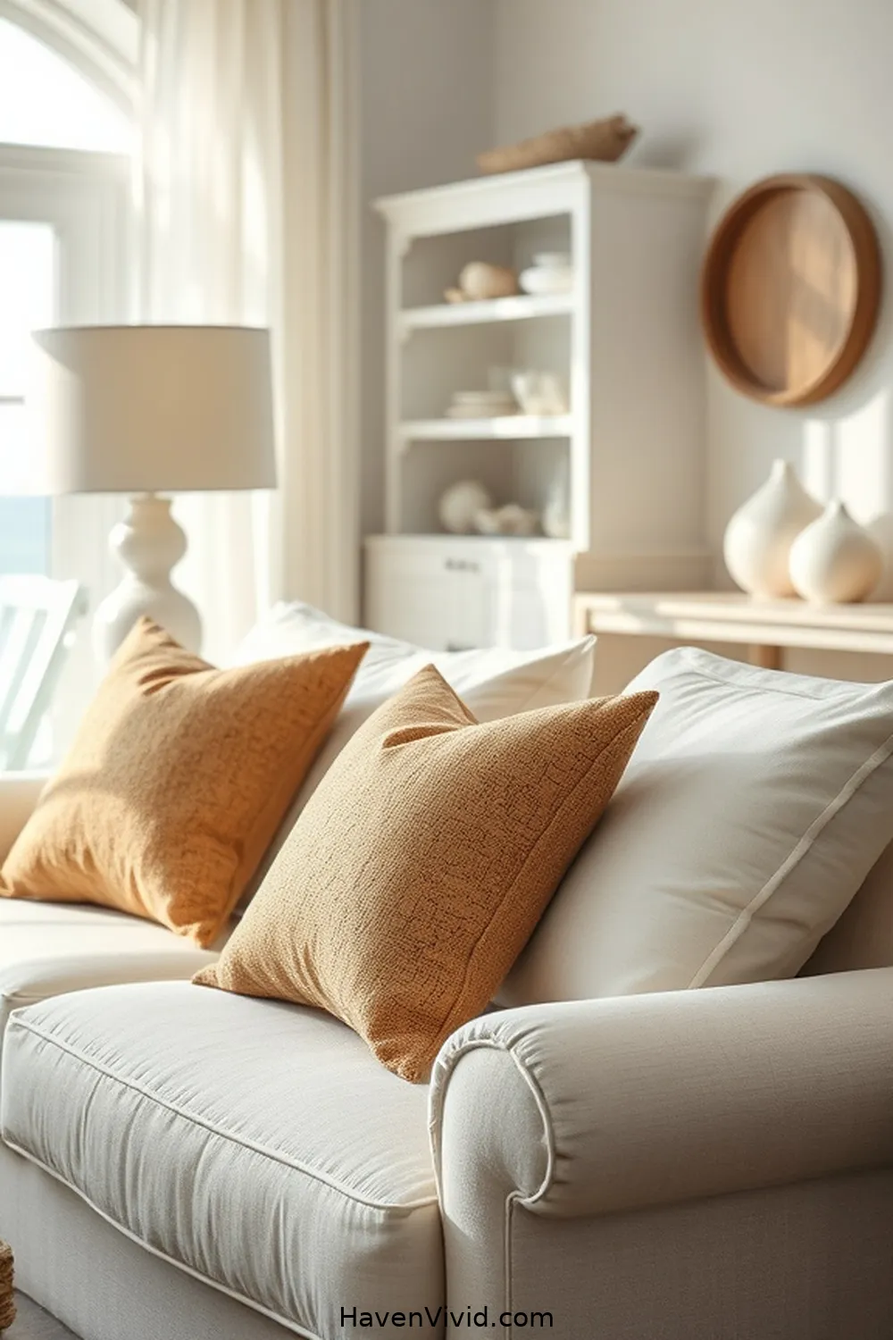14 Ways to Embrace Coastal Living in Your Room Using Cork 7 Textured Cork Accent Pillows for 14 Ways to Embrace Coastal Living in Your Room Using Cork