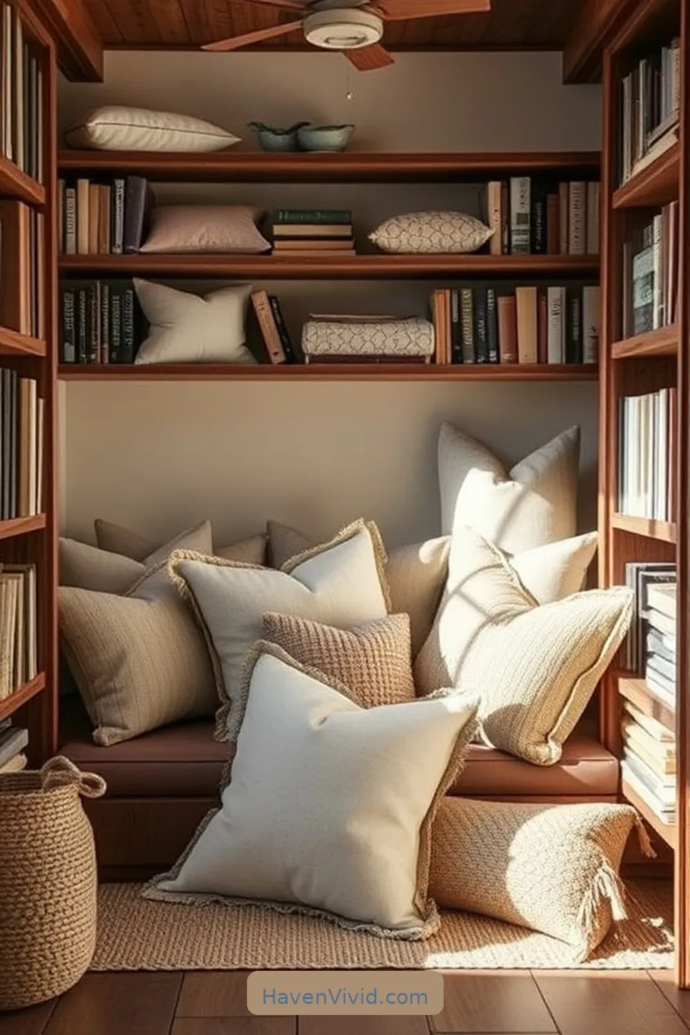 14 Ways to Embrace Farmhouse Living in Your Library Using Organic Cotton 3 Incorporate Organic Cotton Pillows for Added Texture for 14 Ways to Embrace Farmhouse Living in Your Library Using Organic Cotton