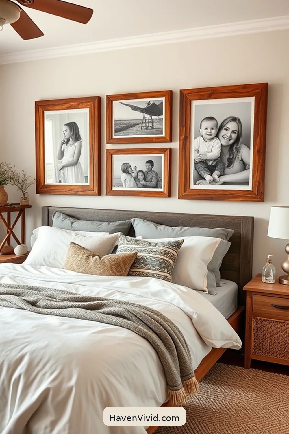 15 Creative Ideas for Family Friendly Living in Bedrooms Using Recycled Wood 13 Recycled Wood Picture Frames for 15 Creative Ideas for Family Friendly Living in Bedrooms Using Recycled Wood