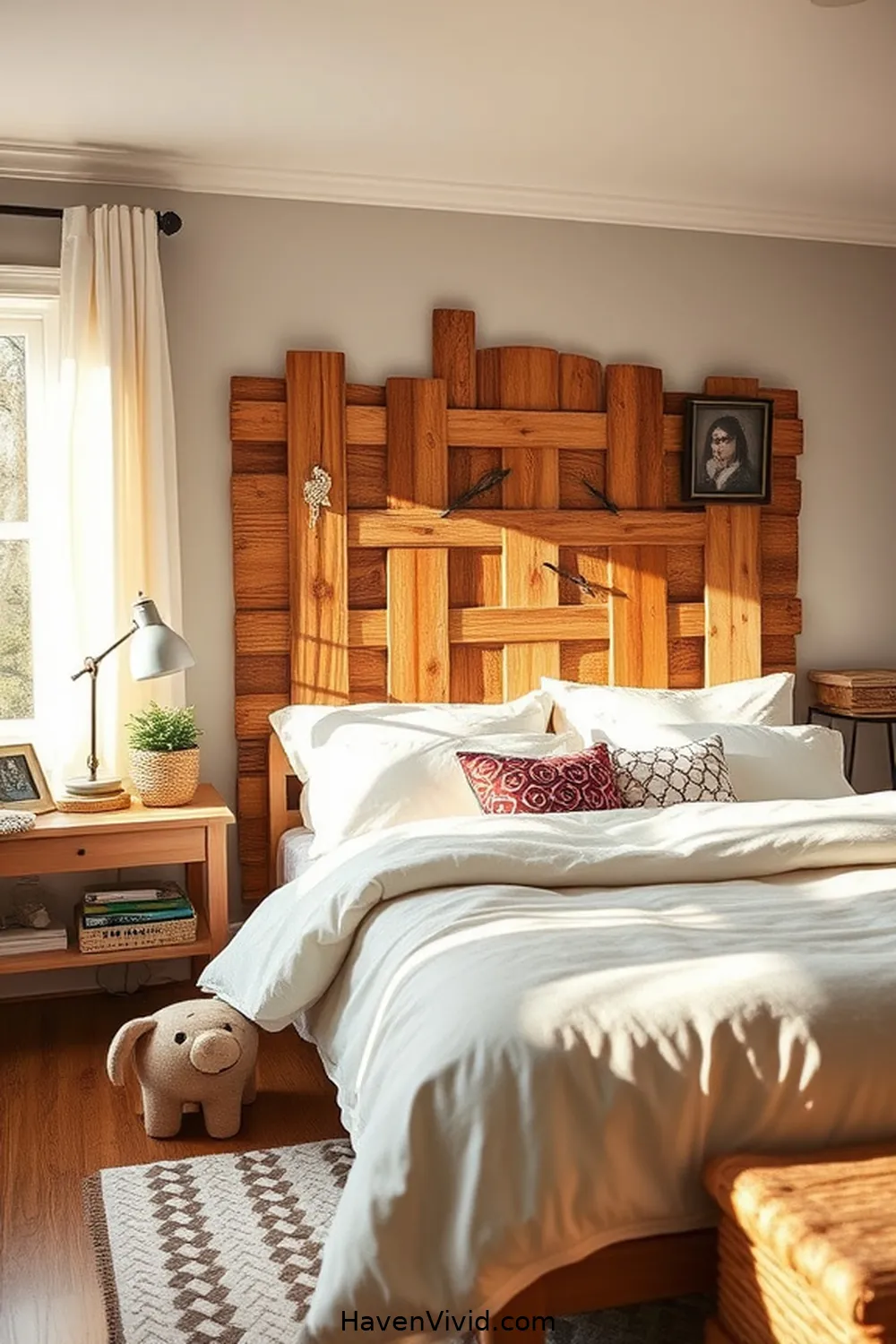 15 Creative Ideas for Family Friendly Living in Bedrooms Using Recycled Wood 3 Upcycled Wooden Headboards for 15 Creative Ideas for Family Friendly Living in Bedrooms Using Recycled Wood
