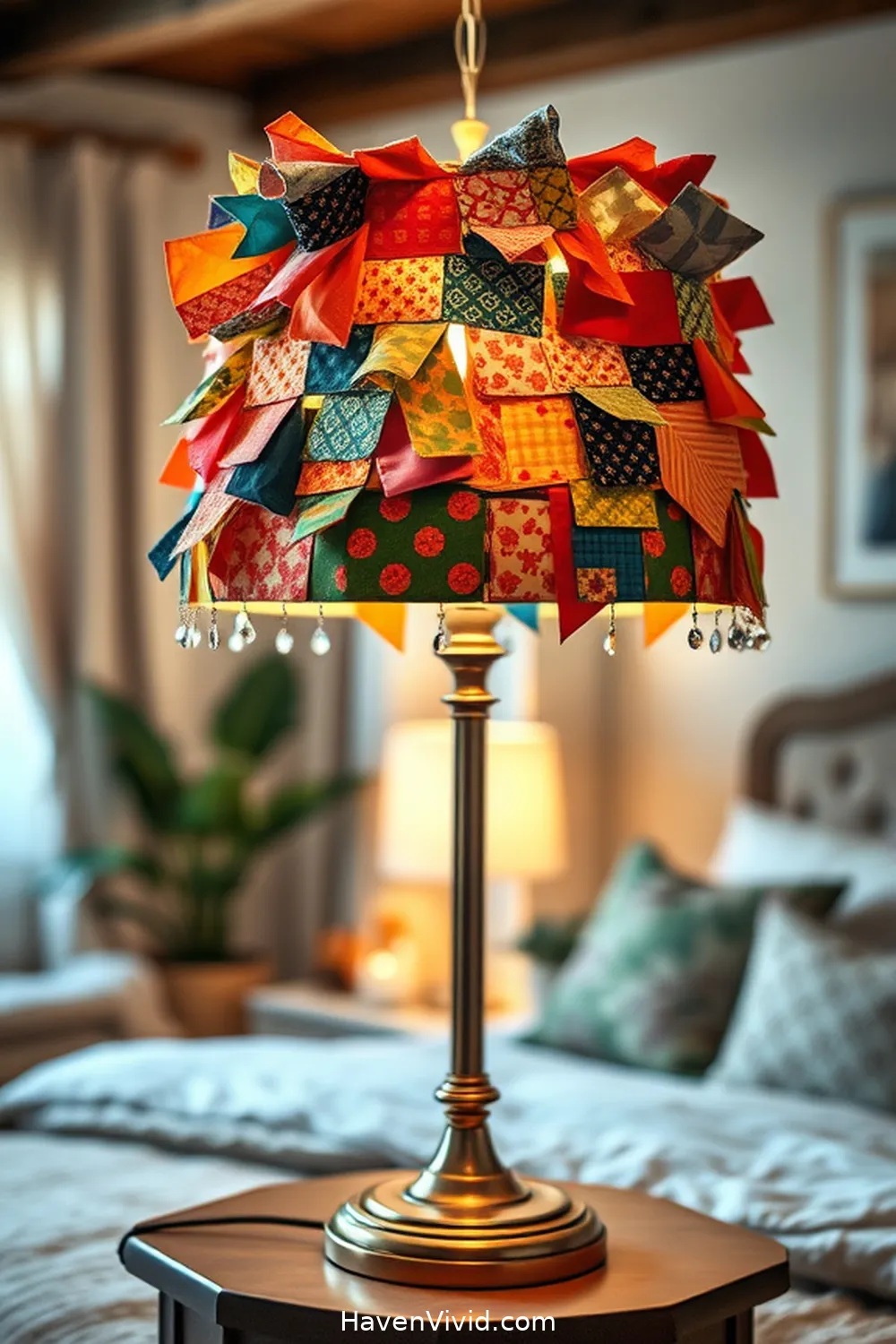 15 Creative Ways for Eco-Friendly Living in Your Bedroom Using Upcycled Fabric 15 Embellished Lampshades for 15 Creative Ways for Eco-Friendly Living in Your Bedroom Using Upcycled Fabric