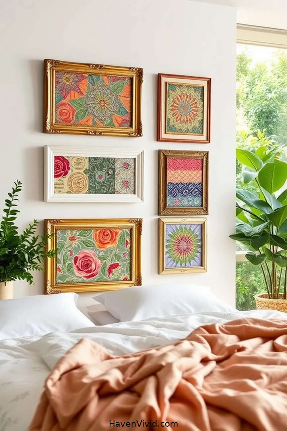15 Creative Ways for Eco-Friendly Living in Your Bedroom Using Upcycled Fabric 8 Fabric-Filled Picture Frames for 15 Creative Ways for Eco-Friendly Living in Your Bedroom Using Upcycled Fabric