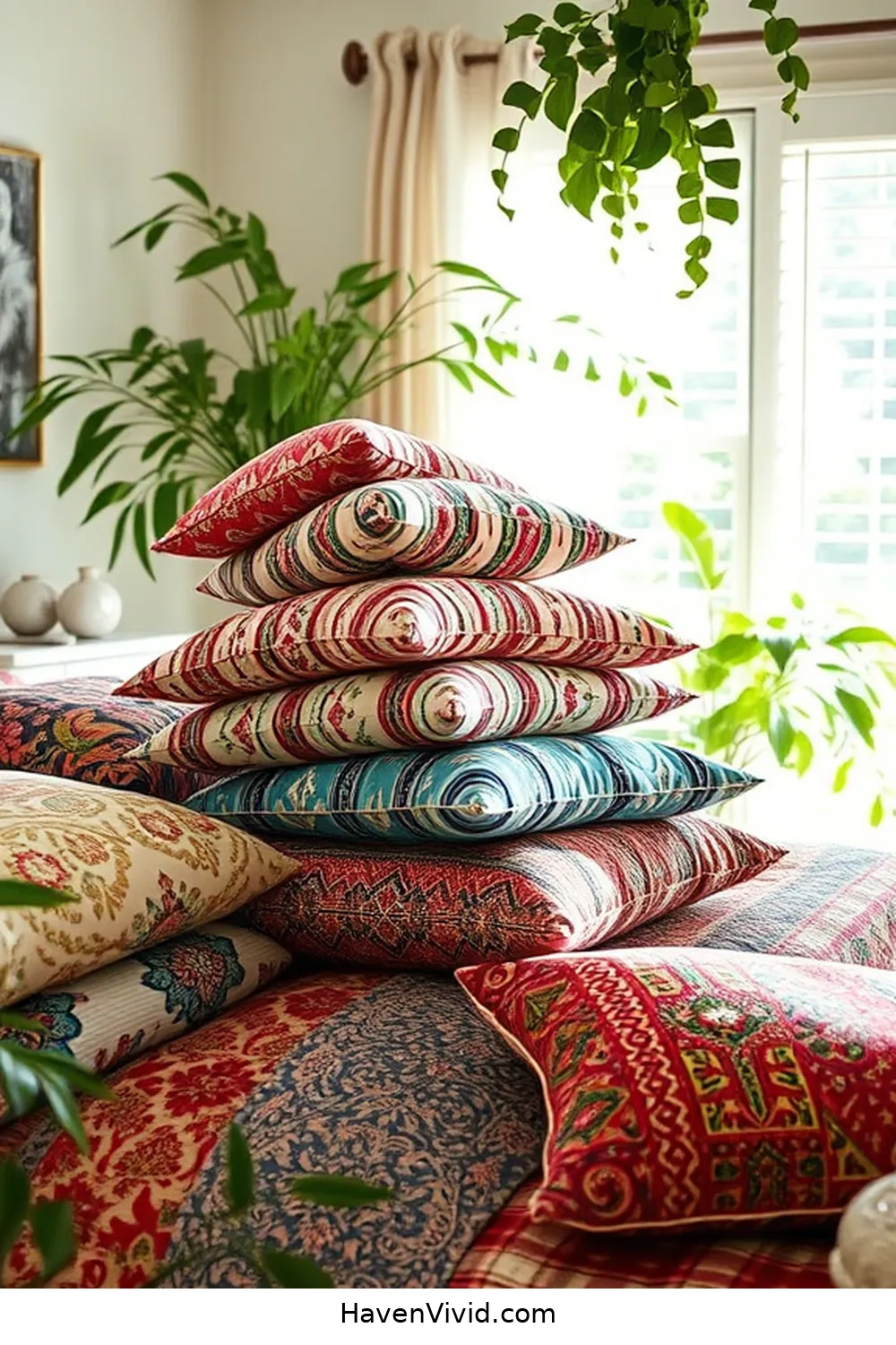 15 Creative Ways for Eco-Friendly Living in Your Bedroom Using Upcycled Fabric 2 Upcycled Fabric Throw Pillows for 15 Creative Ways for Eco-Friendly Living in Your Bedroom Using Upcycled Fabric