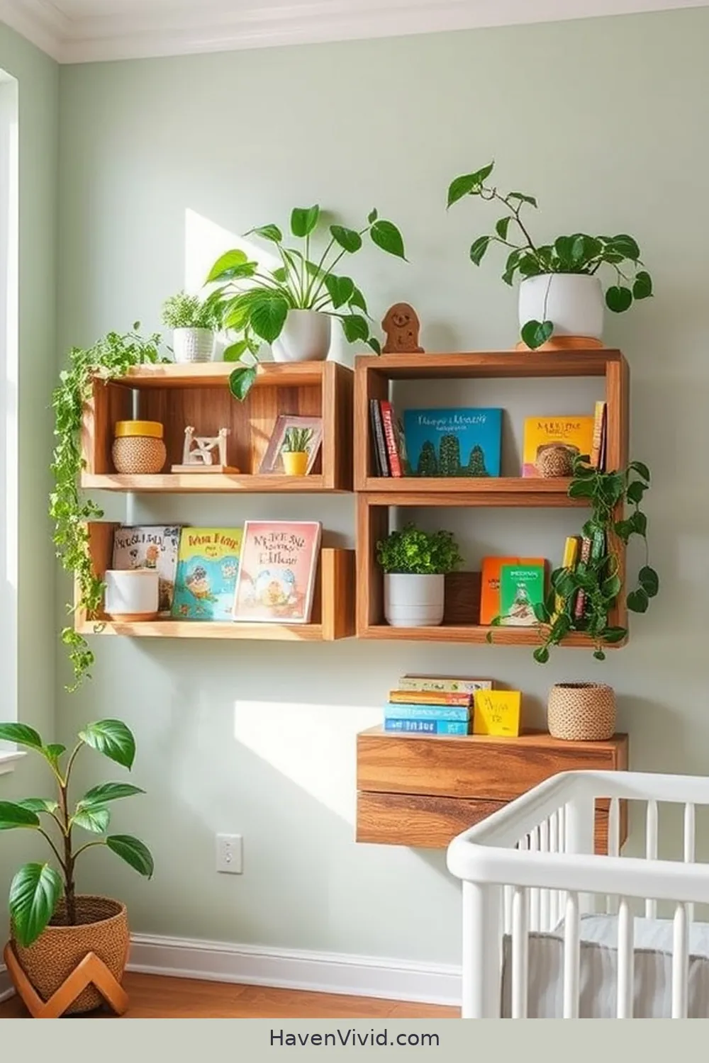 15 Creative Ways for Eco-Friendly Living in Your Nursery Using Recycled Wood 4 Unique Bookshelves Crafted From Vintage Wood for 15 Creative Ways for Eco-Friendly Living in Your Nursery Using Recycled Wood