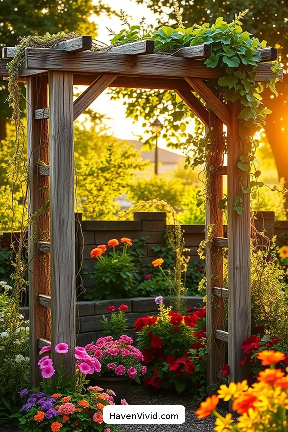 15 Creative Ways for Farmhouse Living in Your Garage Using Recycled Wood 16 Repurposed Wood Garden Trellis for 15 Creative Ways for Farmhouse Living in Your Garage Using Recycled Wood