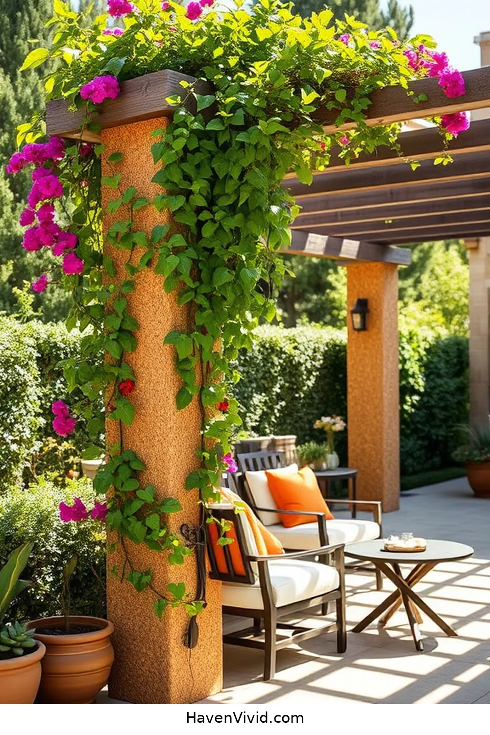 15 Creative Ways of Using Cork in Artistic Outdoor Patio Spaces 14 Cork Trellis for Climbing Plants for 15 Creative Ways of Using Cork in Artistic Outdoor Patio Spaces
