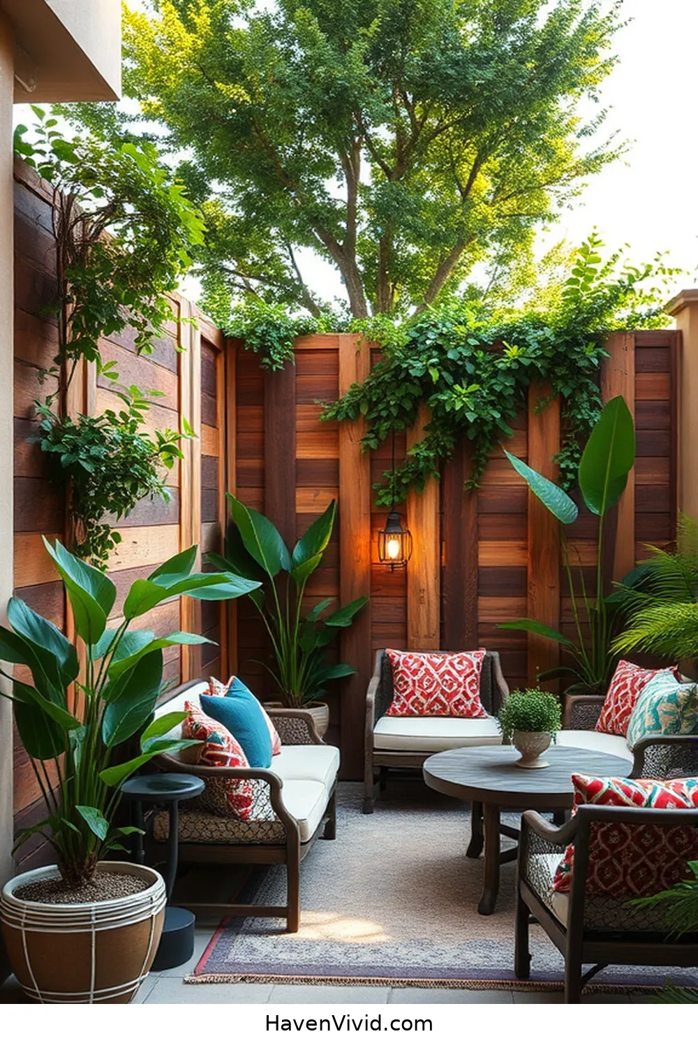 15 Creative Ways to Design Artistic Outdoor Patios Using Reclaimed Materials 7 Reclaimed Wood Privacy Screens for 15 Creative Ways to Design Artistic Outdoor Patios Using Reclaimed Materials