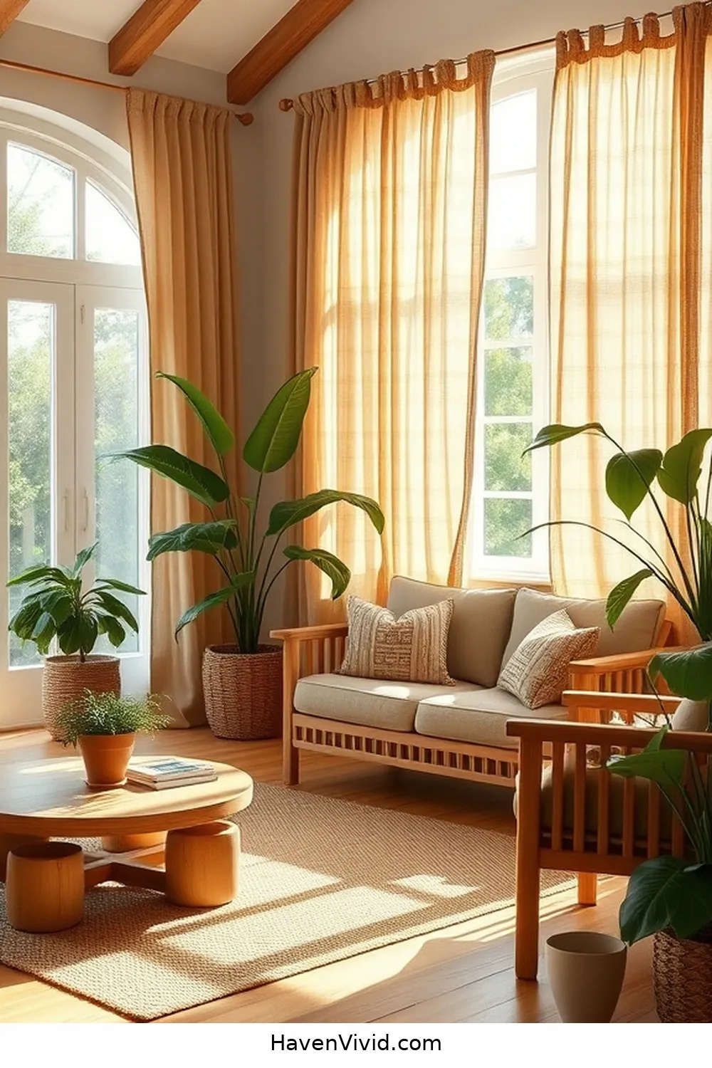 15 Eco-Friendly Living Room Decor Ideas Using Natural Fibers 5 Hemp Curtains for Eco-Friendly Elegance for 15 Eco-Friendly Living Room Decor Ideas Using Natural Fibers