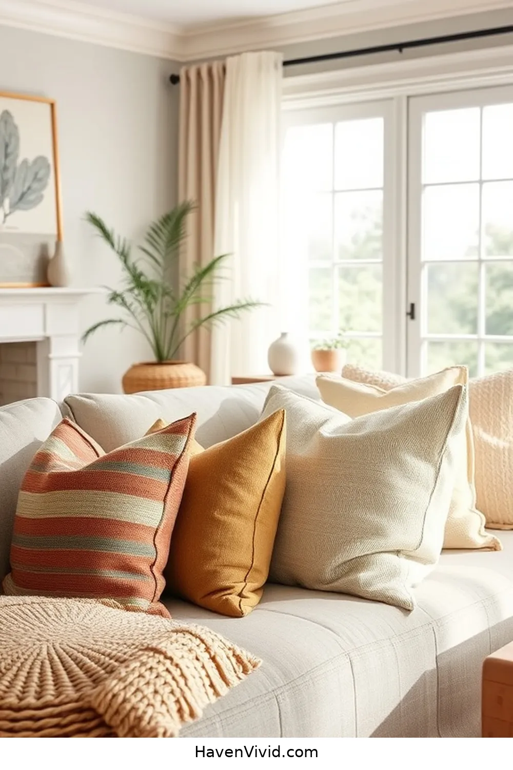 15 Eco-Friendly Living Room Decor Ideas Using Natural Fibers 3 Organic Cotton Throw Pillows for 15 Eco-Friendly Living Room Decor Ideas Using Natural Fibers