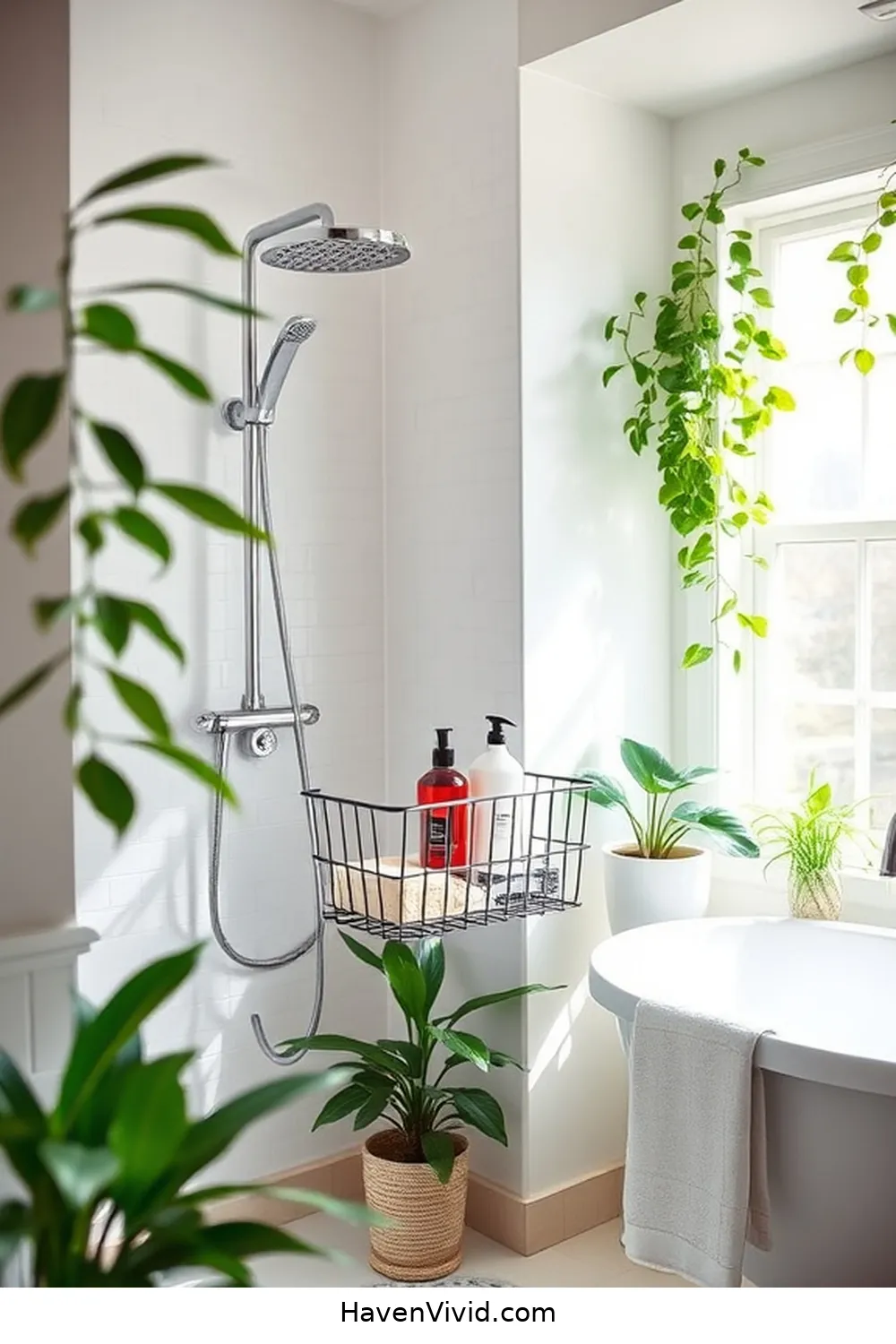 15 Family-Friendly Bathroom Essentials Using Natural Fibers 16 Ramie Shower Caddy for 15 Family-Friendly Bathroom Essentials Using Natural Fibers