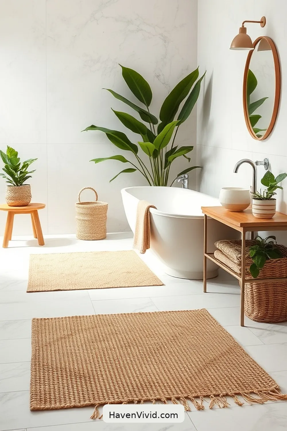 15 Family-Friendly Bathroom Essentials Using Natural Fibers 8 Sisal Bath Rugs for 15 Family-Friendly Bathroom Essentials Using Natural Fibers