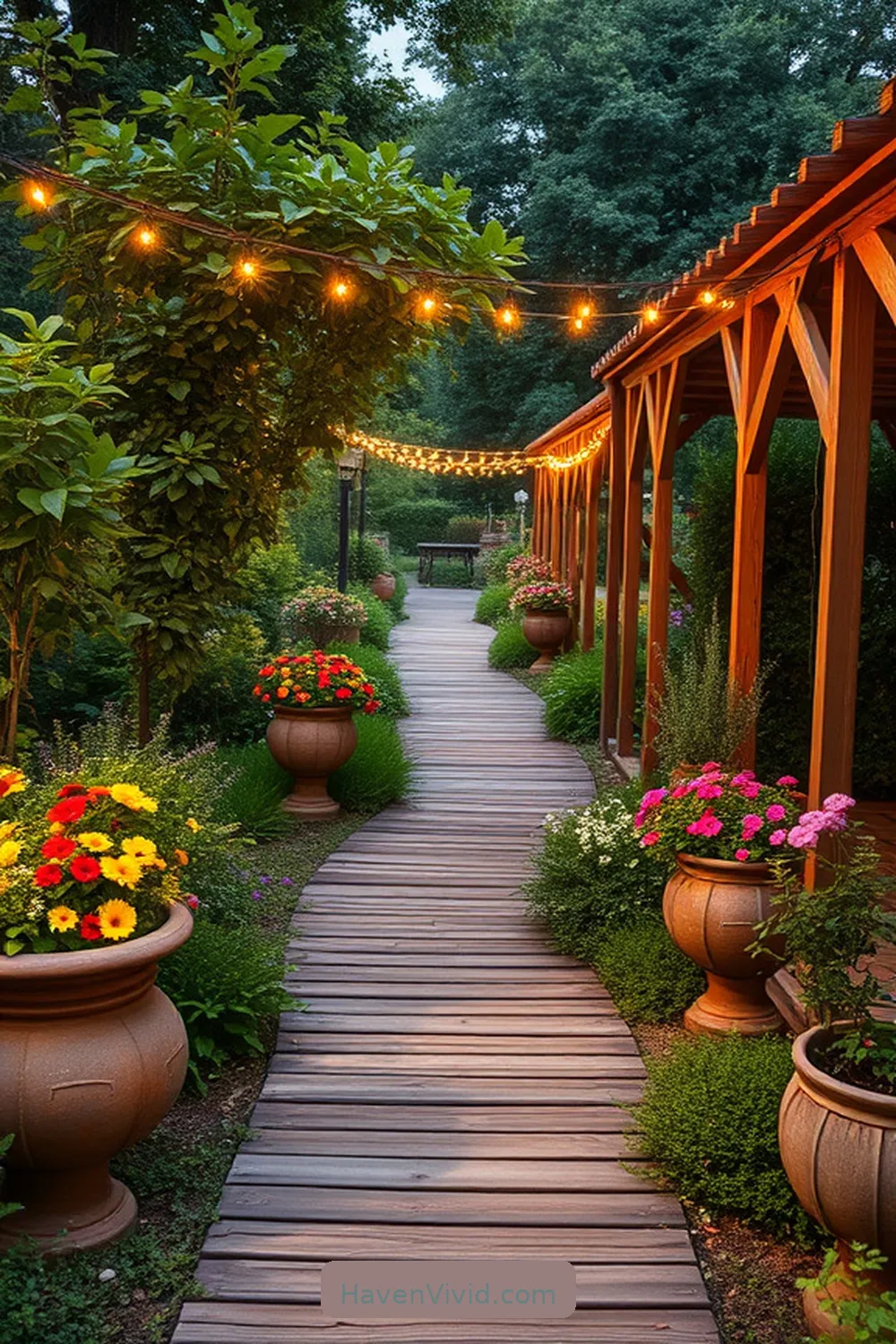 15 Inspiring Farmhouse Outdoor Patio Ideas Using Recycled Wood 11 Creative Wood Garden Pathway for 15 Inspiring Farmhouse Outdoor Patio Ideas Using Recycled Wood
