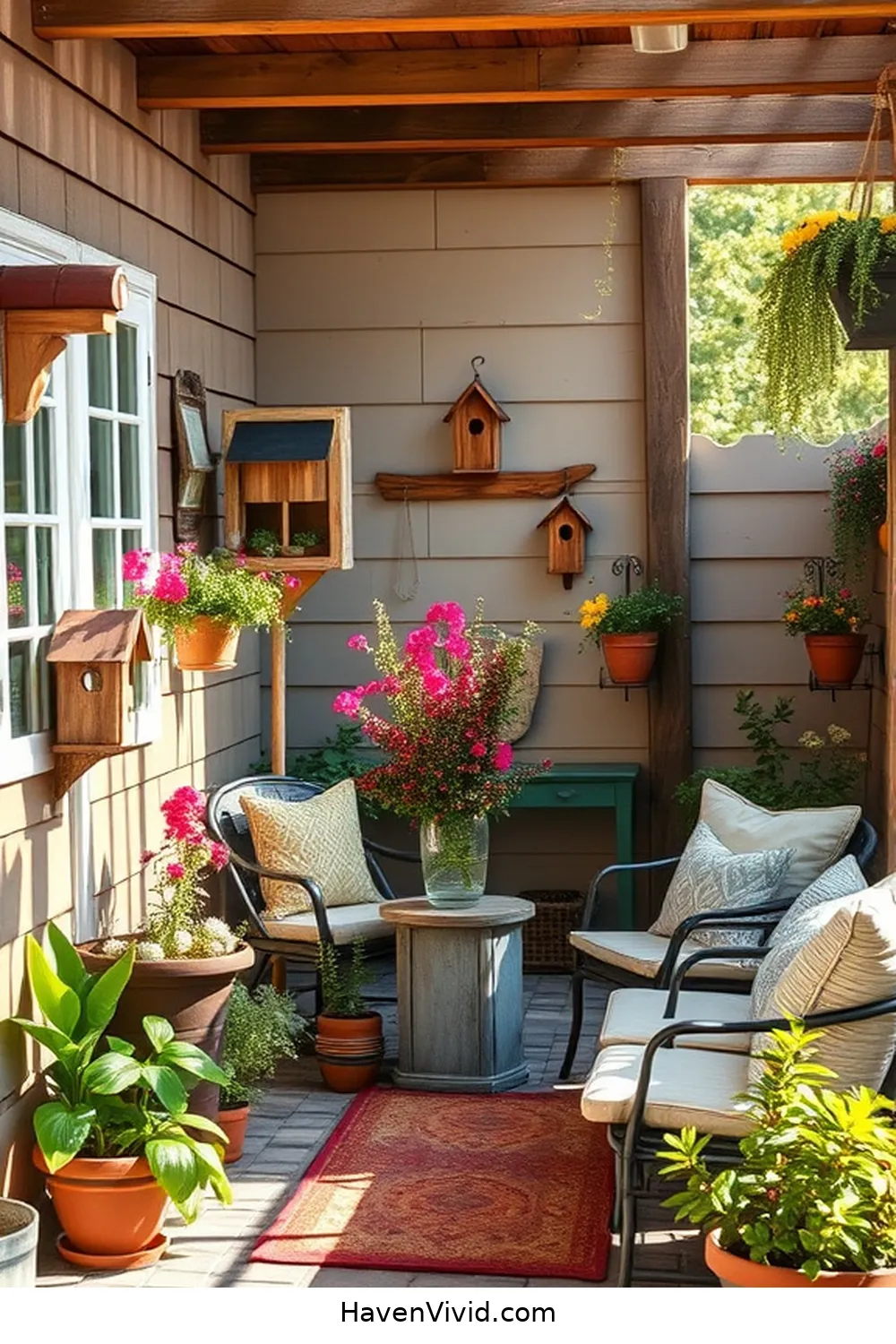 15 Inspiring Farmhouse Outdoor Patio Ideas Using Recycled Wood 16 Handmade Wooden Birdhouses as Décor for 15 Inspiring Farmhouse Outdoor Patio Ideas Using Recycled Wood