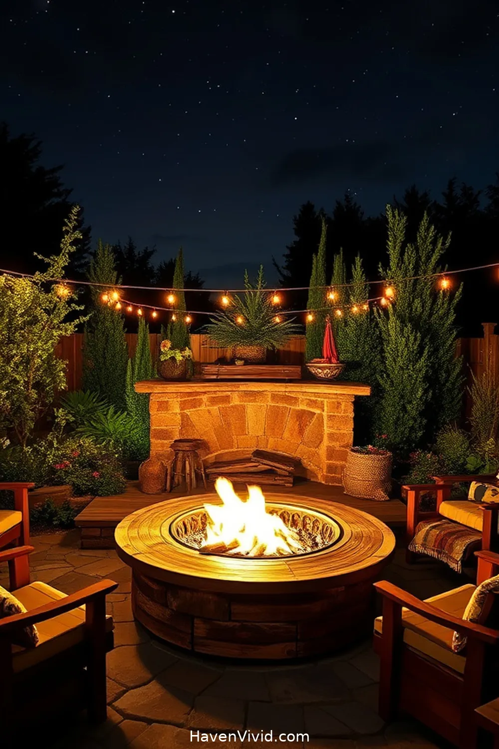 15 Inspiring Farmhouse Outdoor Patio Ideas Using Recycled Wood 15 Reclaimed Wood Fire Pit Surround for 15 Inspiring Farmhouse Outdoor Patio Ideas Using Recycled Wood