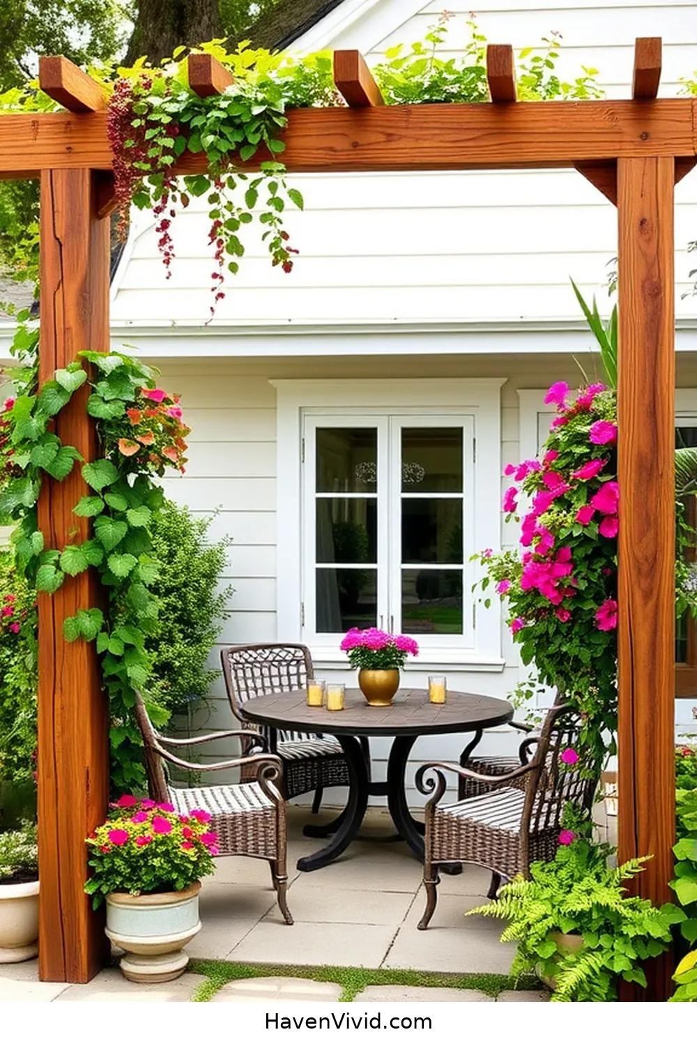 15 Inspiring Farmhouse Outdoor Patio Ideas Using Recycled Wood 10 Recycled Wood Trellis for Climbing Plants for 15 Inspiring Farmhouse Outdoor Patio Ideas Using Recycled Wood