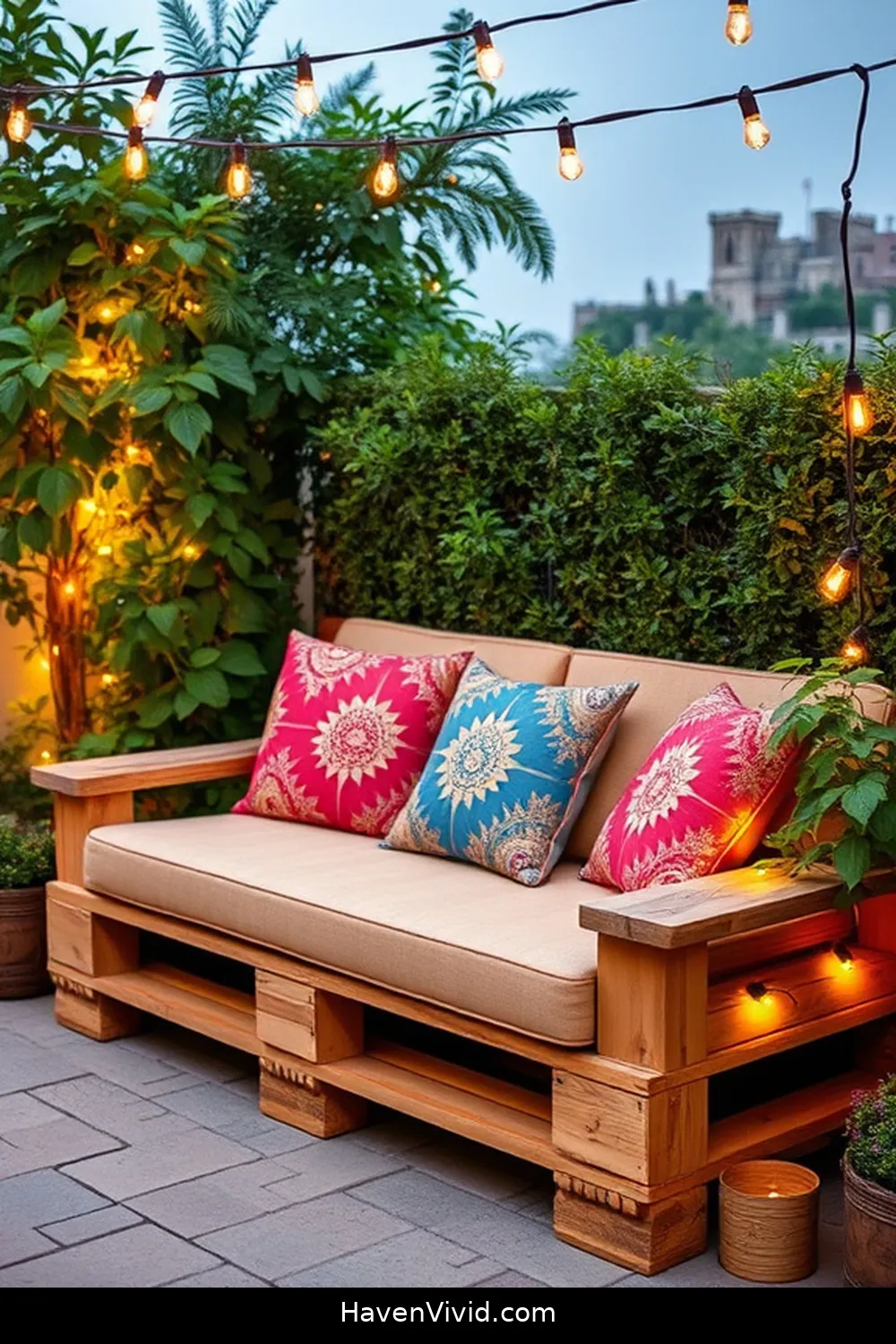 15 Inspiring Farmhouse Outdoor Patio Ideas Using Recycled Wood 3 Upcycled Pallet Sofa for 15 Inspiring Farmhouse Outdoor Patio Ideas Using Recycled Wood