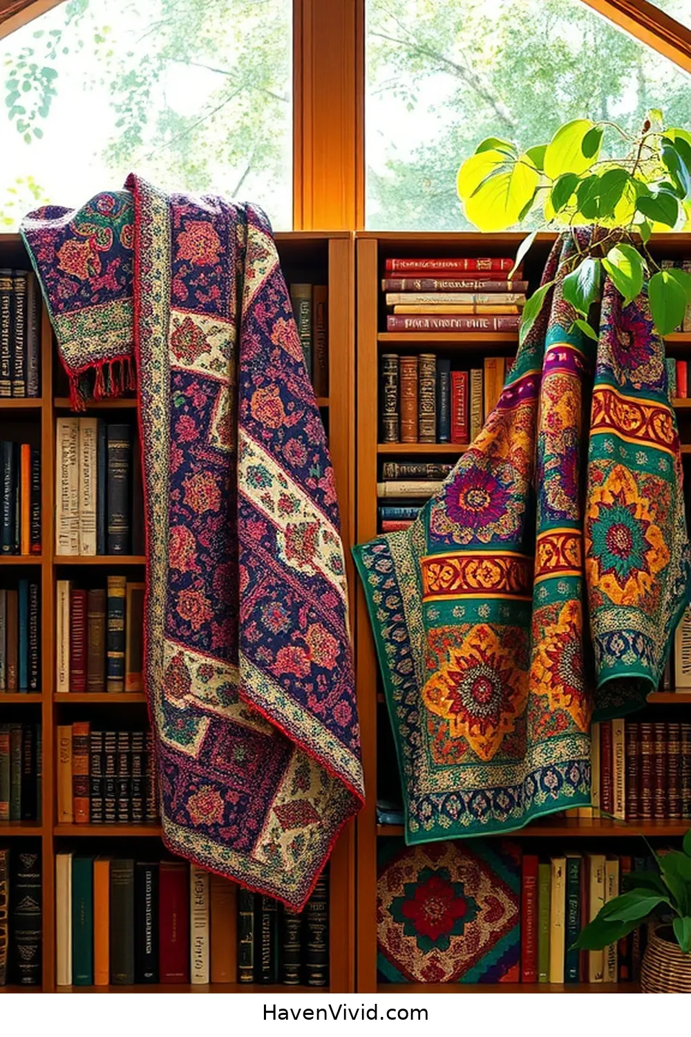 15 Inspiring Ways to Create Artistic Library Spaces Using Natural Fibers 11 Cotton Quilts as Art Displays for 15 Inspiring Ways to Create Artistic Library Spaces Using Natural Fibers