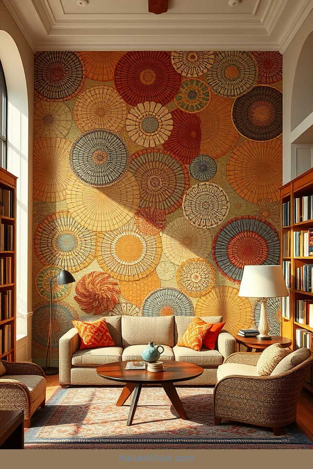15 Inspiring Ways to Create Artistic Library Spaces Using Natural Fibers 14 Jute and Cotton Collaborative Murals for 15 Inspiring Ways to Create Artistic Library Spaces Using Natural Fibers