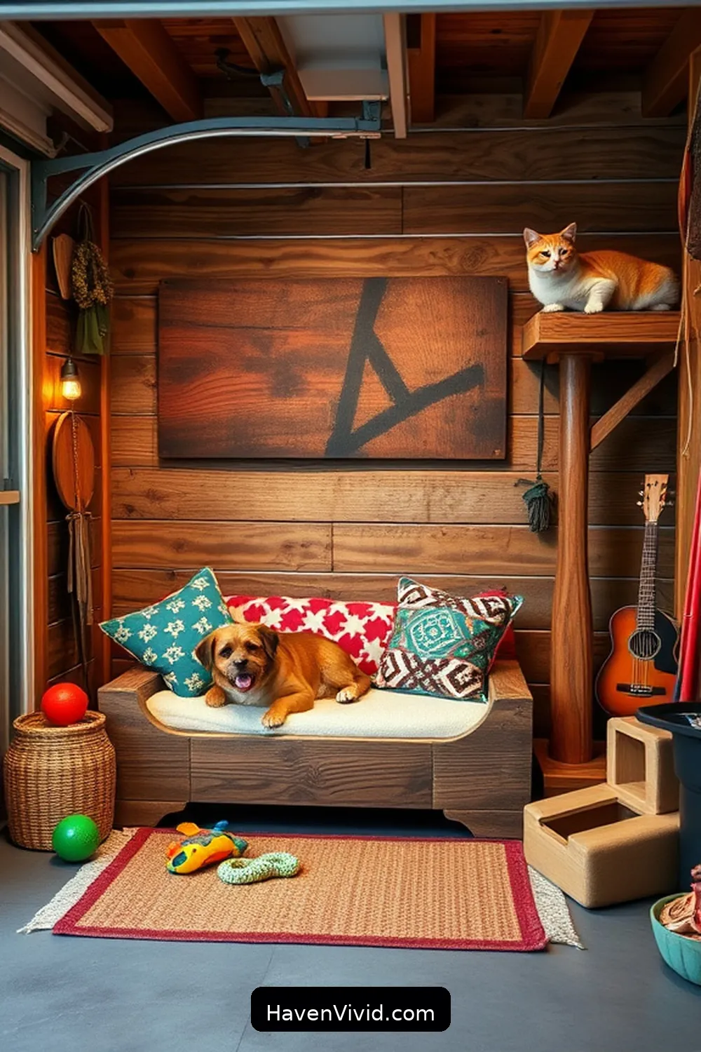 15 Tips for Family-Friendly Living in the Garage Using Recycled Wood 10 Build a Pet Corner With Recycled Materials for 15 Tips for Family-Friendly Living in the Garage Using Recycled Wood