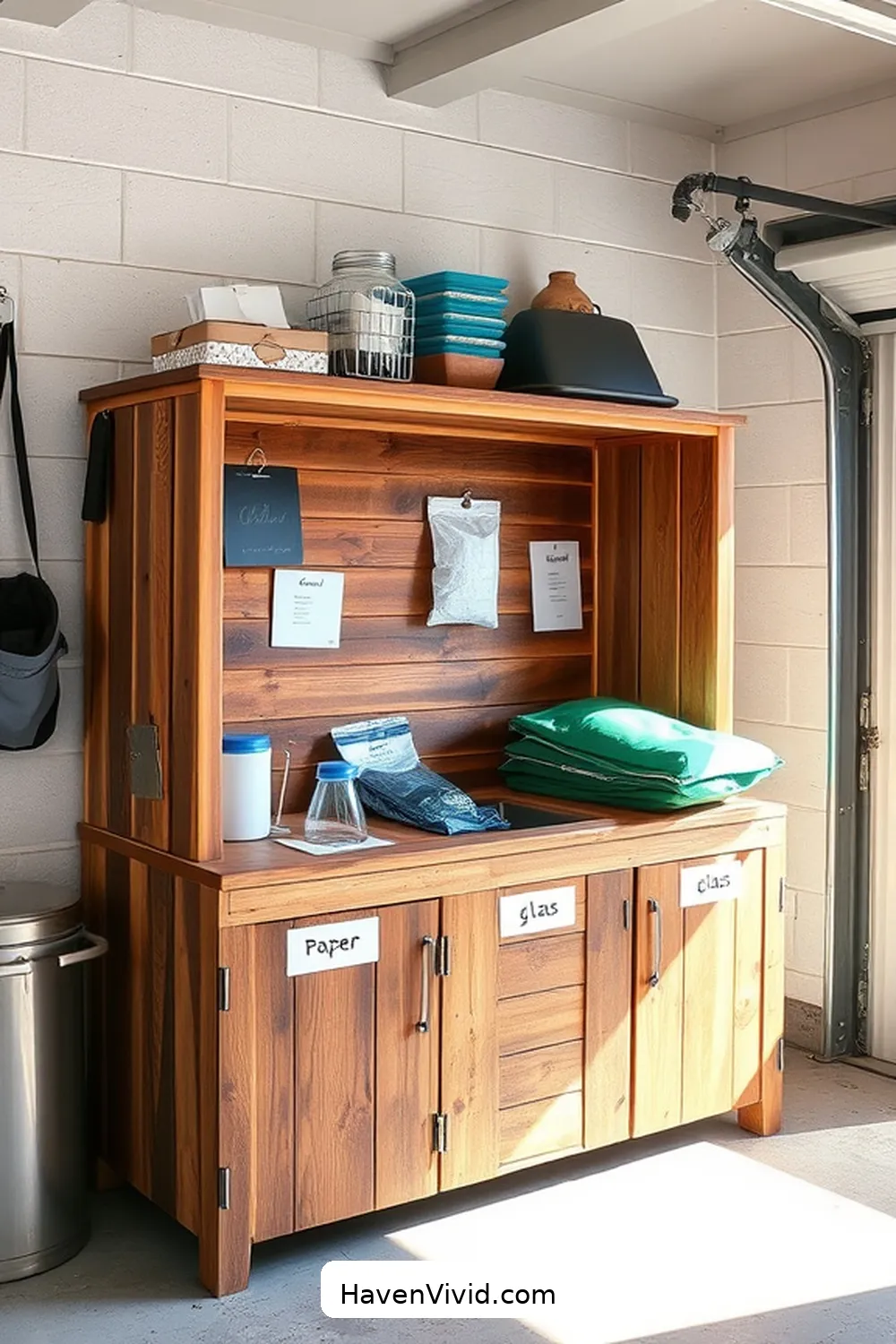 15 Tips for Family-Friendly Living in the Garage Using Recycled Wood 16 Build a Recycling Station to Promote Sustainability for 15 Tips for Family-Friendly Living in the Garage Using Recycled Wood