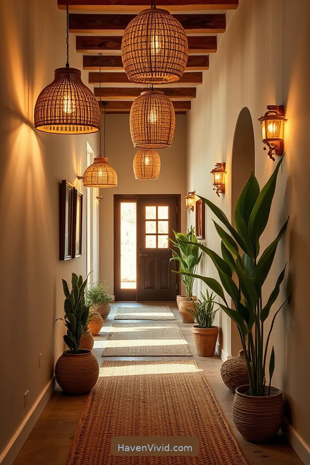 Choose Eco-Friendly Lighting Fixtures for 15 Ways for Eco-Friendly Living in Your Hallway Using Natural Fibers