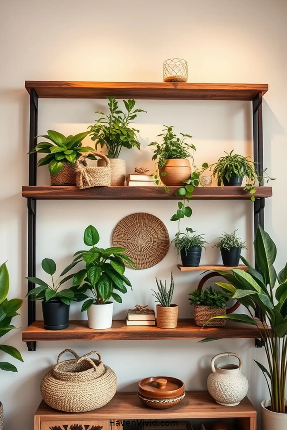 Install Reclaimed Wood Shelves for 15 Ways for Eco-Friendly Living in Your Hallway Using Natural Fibers