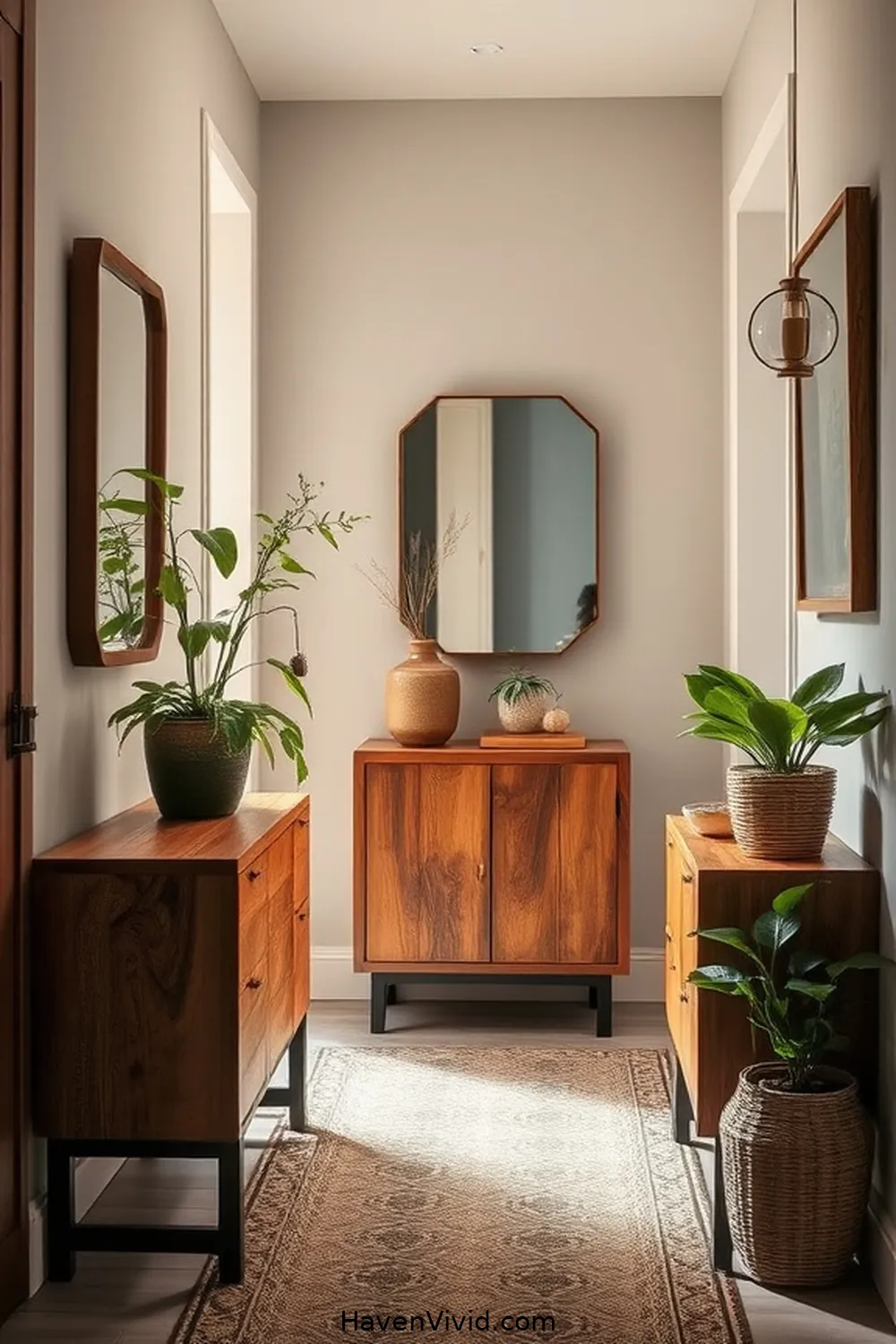 Utilize Recycled Wood for Hallway Furniture for 15 Ways for Eco-Friendly Living in Your Hallway Using Natural Fibers