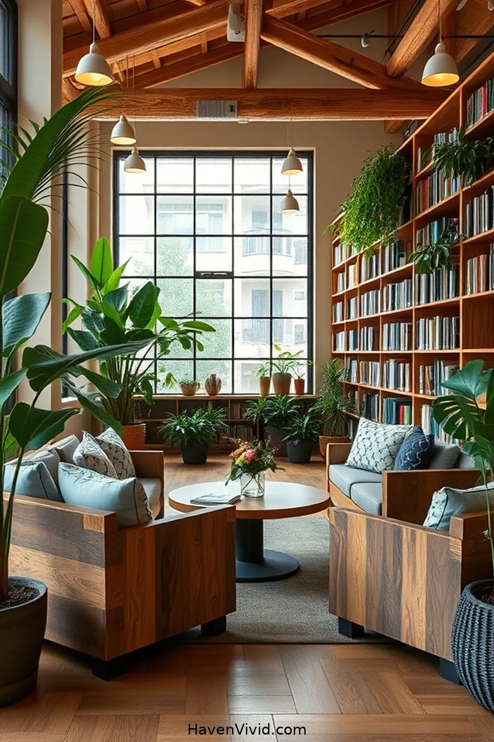 15 Ways for Eco-Friendly Living in Your Library Using Recycled Wood 12 Create Modular Seating Arrangements From Old Wood for 15 Ways for Eco-Friendly Living in Your Library Using Recycled Wood