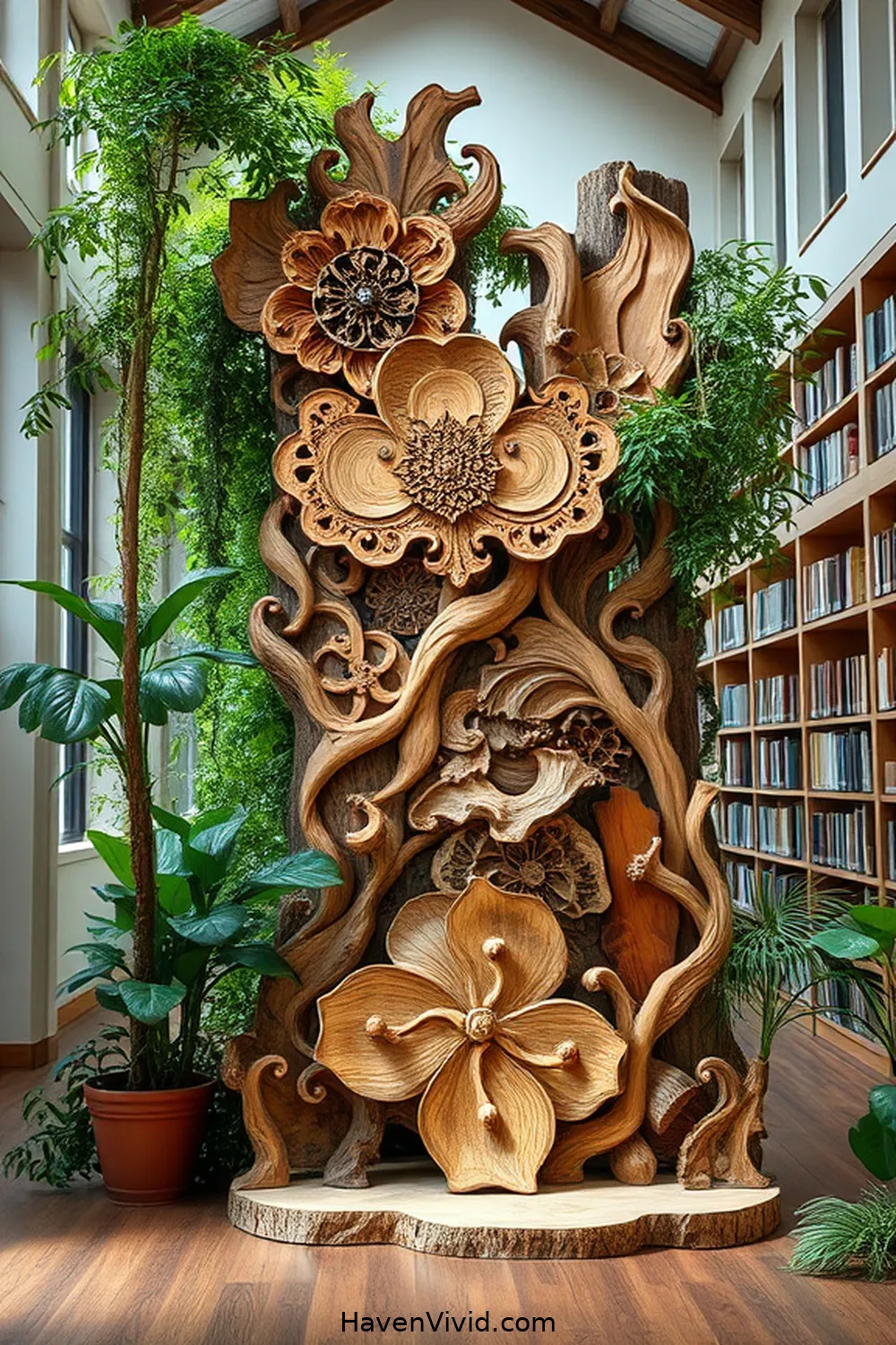 15 Ways for Eco-Friendly Living in Your Library Using Recycled Wood 9 Develop Art Installations Using Salvaged Wood for 15 Ways for Eco-Friendly Living in Your Library Using Recycled Wood