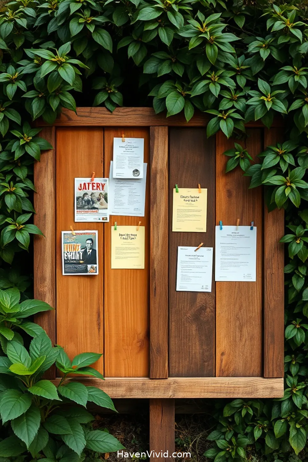 15 Ways for Eco-Friendly Living in Your Library Using Recycled Wood 6 Install a Community Bulletin Board From Recycled Panels for 15 Ways for Eco-Friendly Living in Your Library Using Recycled Wood