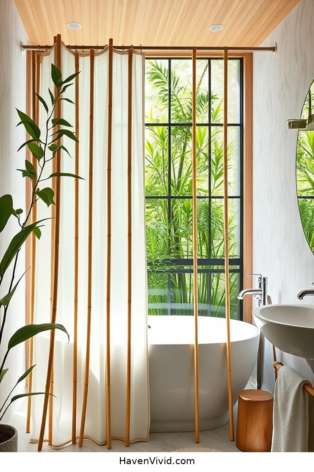 15 Ways for Family-Friendly Living in the Bathroom Using Bamboo 13 Bamboo Shower Curtains for a Unique Design for 15 Ways for Family-Friendly Living in the Bathroom Using Bamboo