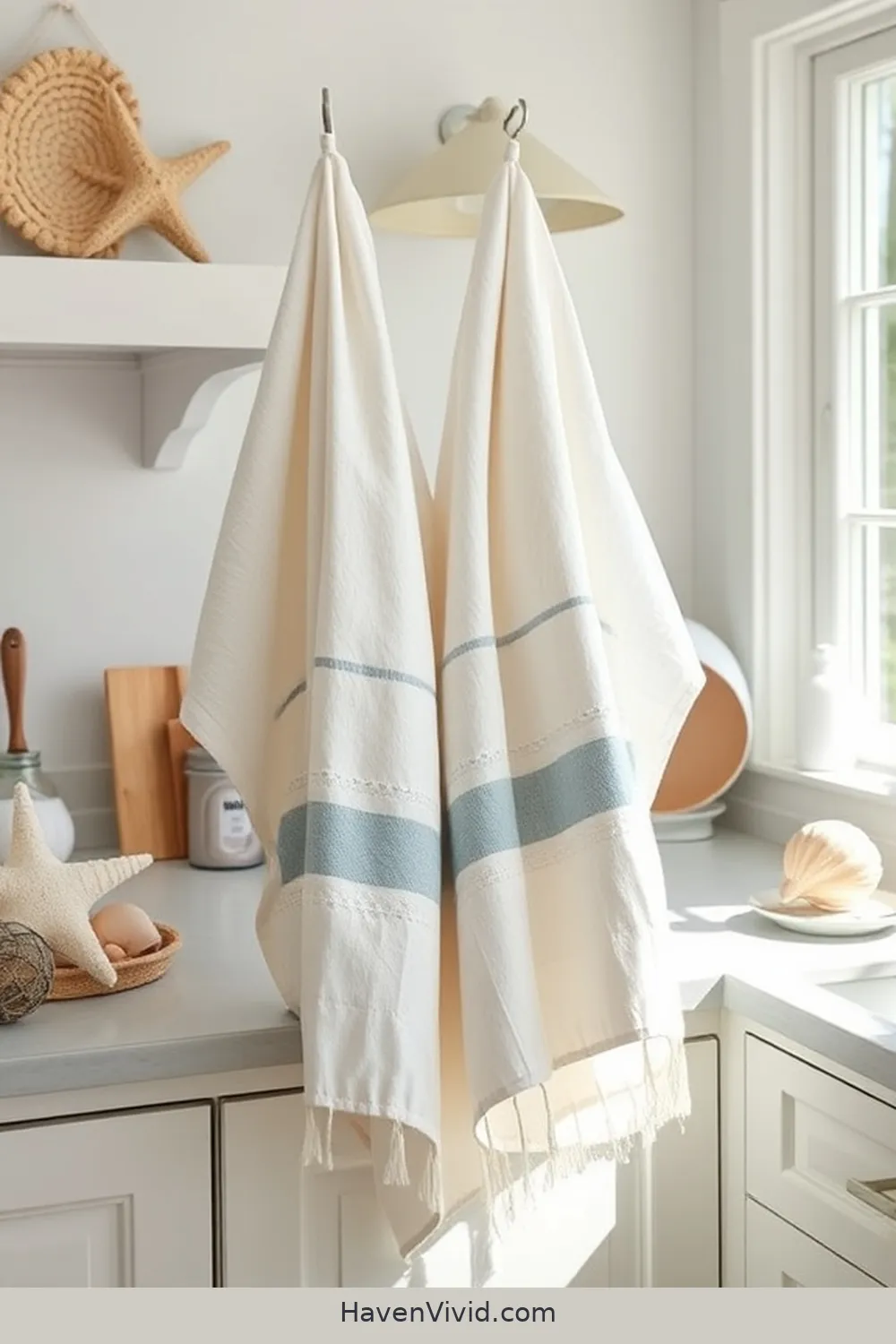 15 Ways to Achieve Coastal Living in Your Kitchen Using Organic Cotton 4 Choose Organic Cotton Dish Towels for Practical Elegance for 15 Ways to Achieve Coastal Living in Your Kitchen Using Organic Cotton