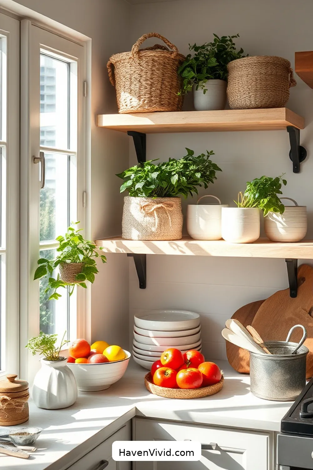 15 Ways to Achieve Coastal Living in Your Kitchen Using Organic Cotton 10 Implement Organic Cotton Storage Baskets for Organization for 15 Ways to Achieve Coastal Living in Your Kitchen Using Organic Cotton