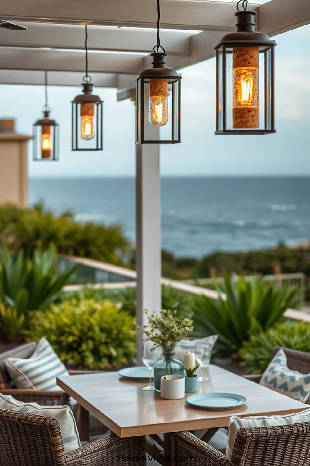 15 Ways to Achieve Coastal Living in Your Outdoor Patio Using Cork 16 Cork Accents in Outdoor Lighting Fixtures for 15 Ways to Achieve Coastal Living in Your Outdoor Patio Using Cork