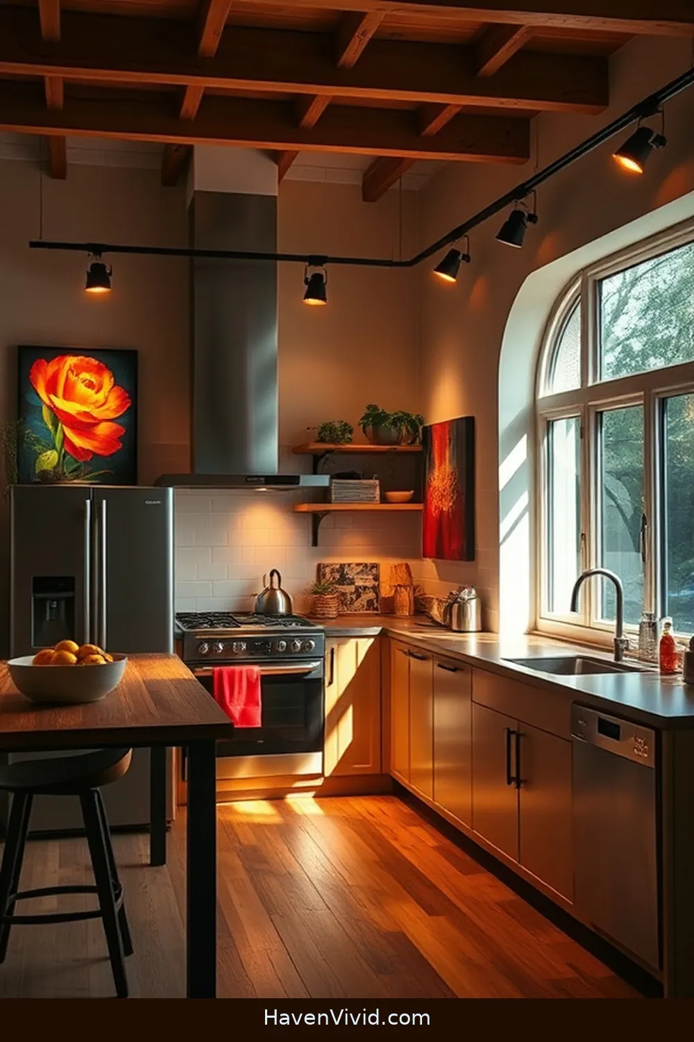 15 Ways to Brighten Your Family Kitchen With Solar-Powered Lights for Friendly Living 10 Use Solar-Powered Spotlights to Highlight Artwork for 15 Ways to Brighten Your Family Kitchen With Solar-Powered Lights for Friendly Living