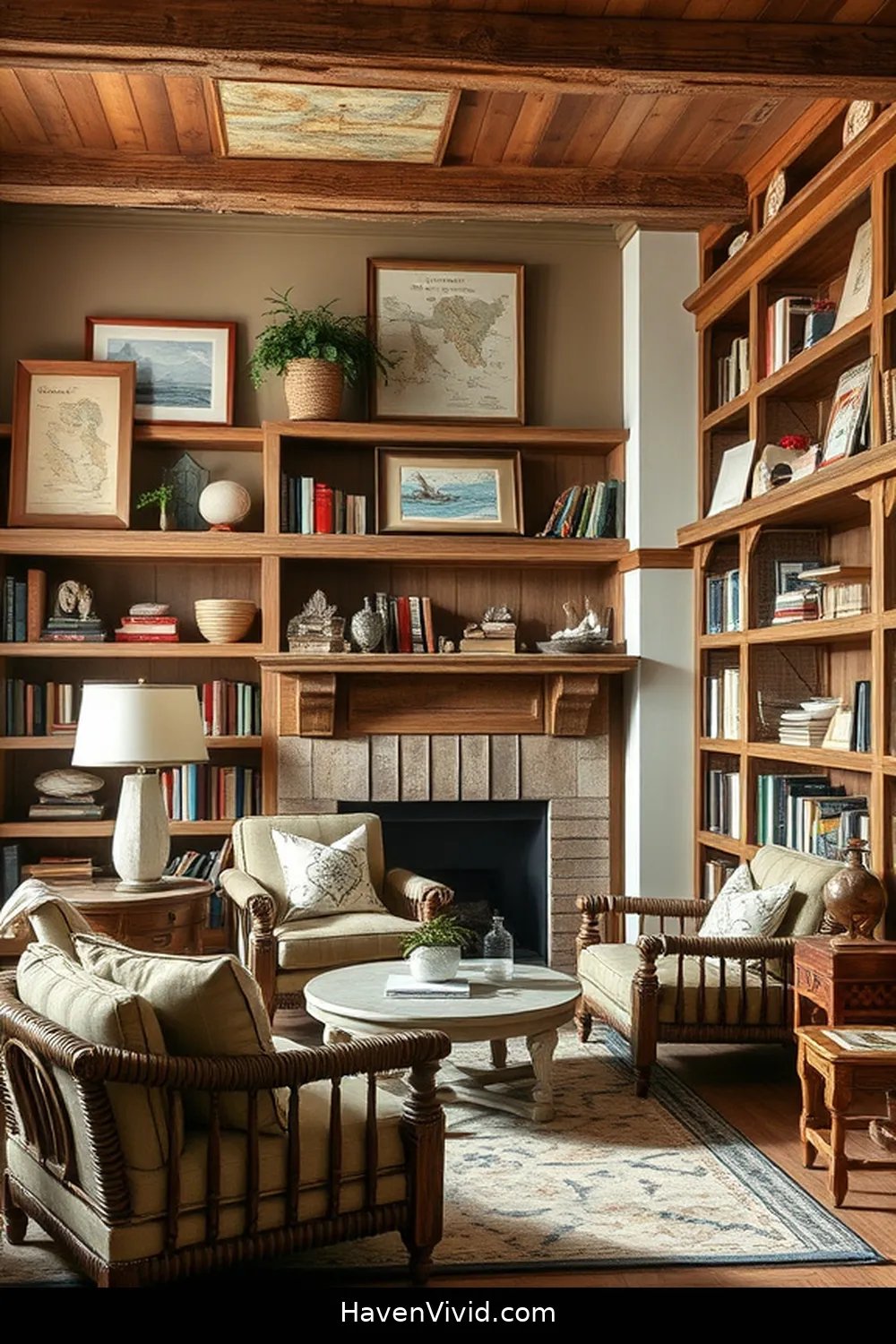 15 Ways to Create a Coastal Living Library Using Reclaimed Materials 3 Nautical Themed Reclaimed Decor for 15 Ways to Create a Coastal Living Library Using Reclaimed Materials