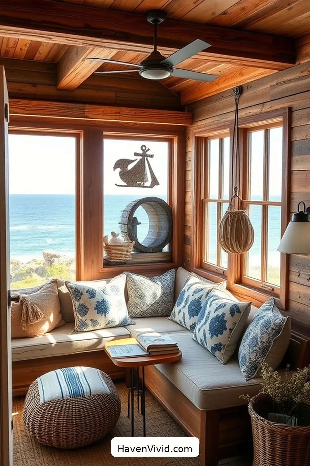 15 Ways to Create a Coastal Living Library Using Reclaimed Materials 11 Reclaimed Timber Reading Nook for 15 Ways to Create a Coastal Living Library Using Reclaimed Materials