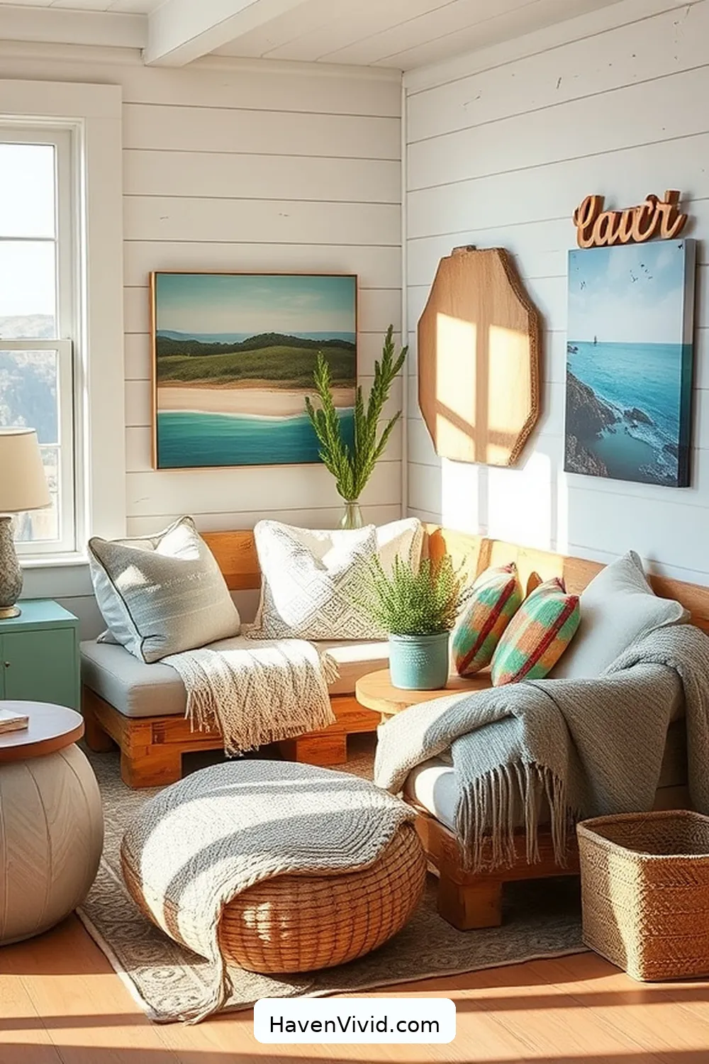15 Ways to Create a Coastal Living Library Using Reclaimed Materials 12 Repurposed Pallet Furniture for 15 Ways to Create a Coastal Living Library Using Reclaimed Materials